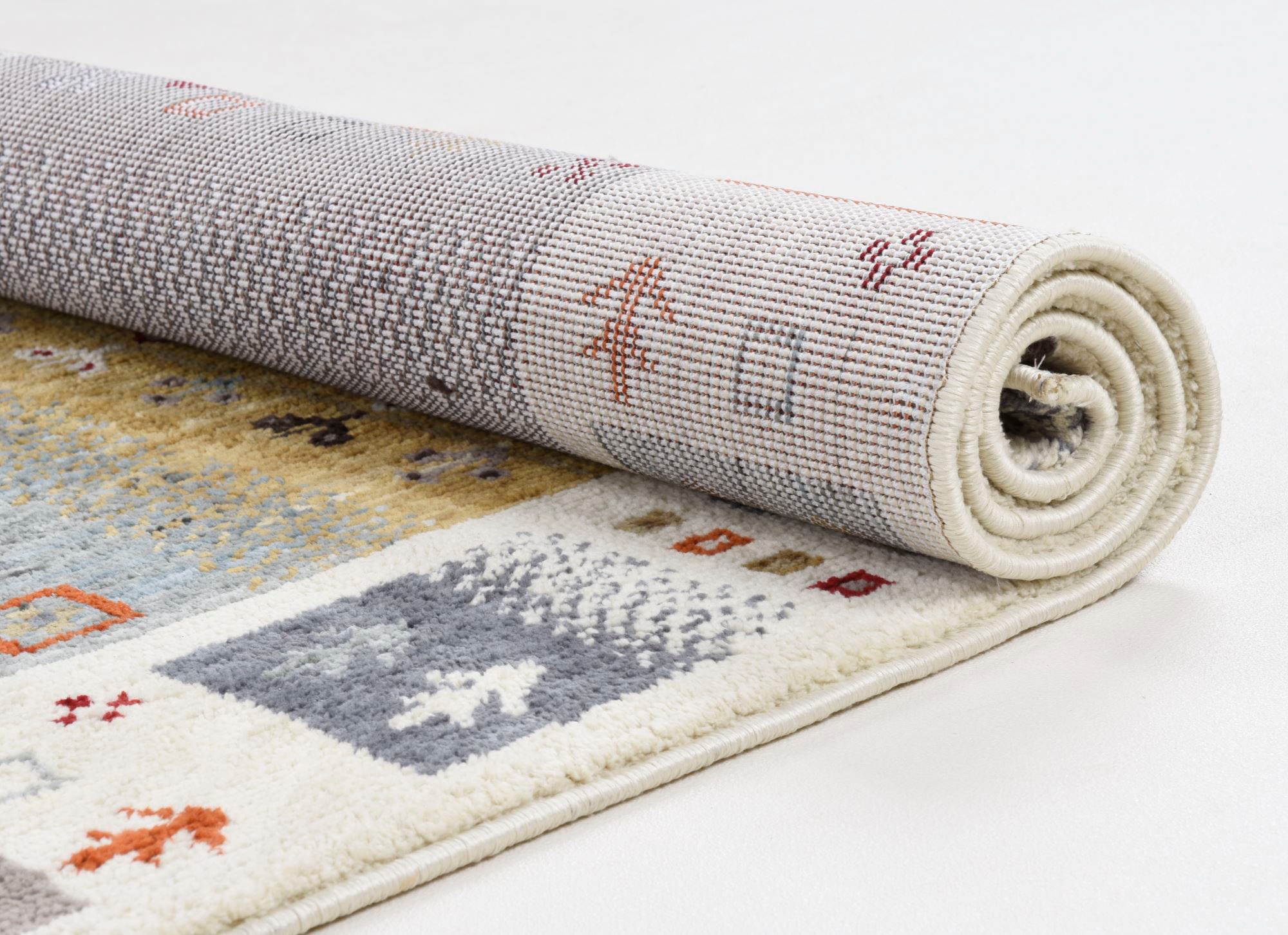 Teppich GINO FALCONE "Francecso 24722", beige (creme), B:240cm H:14mm L:340cm, Polyester, Teppiche, Teppich, besonders weich durch Microfaser, ideal im Wohnzimmer & Schlafzimmer 3