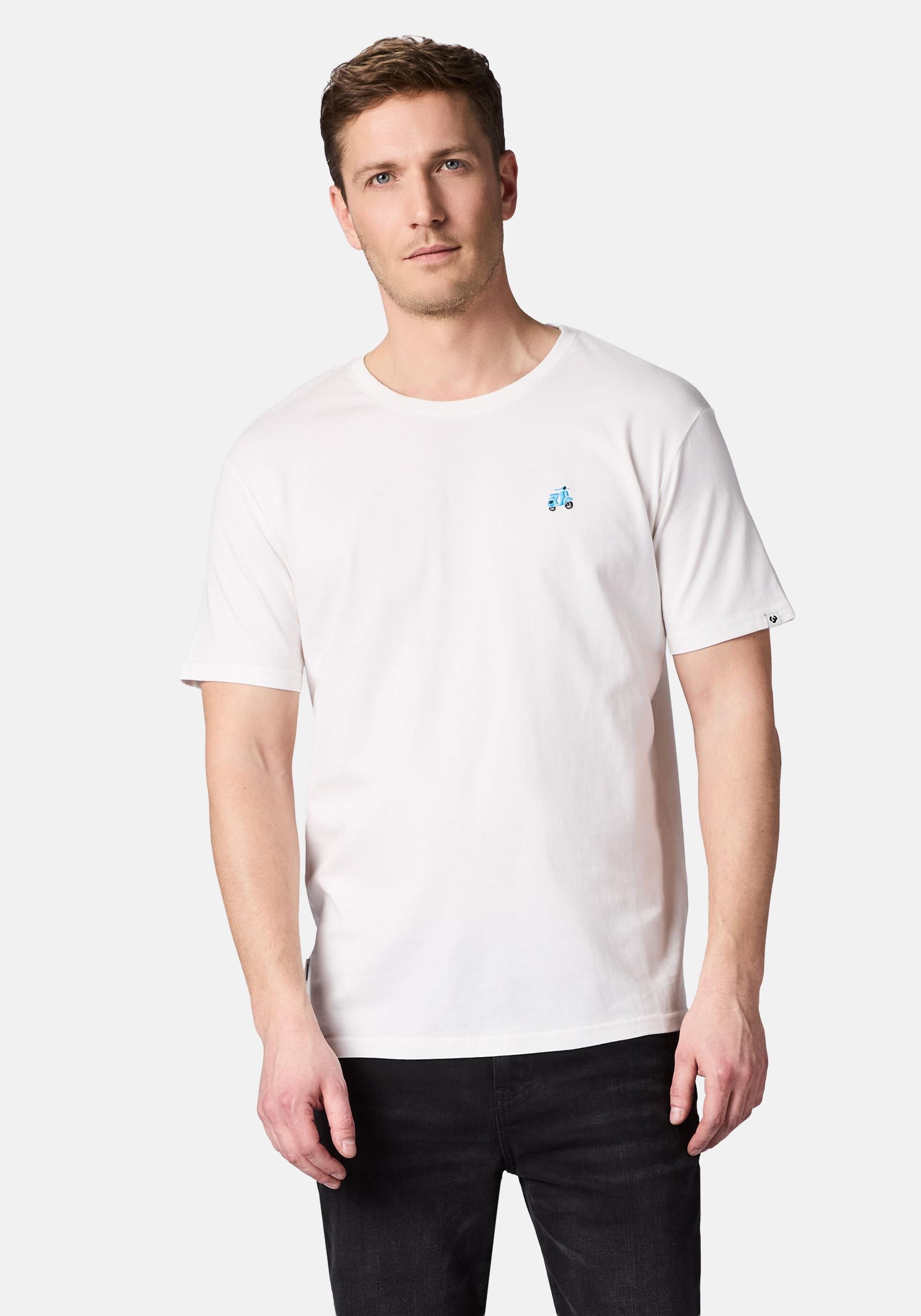 Ragwear T-Shirt "Samms F Gots YOUMODO" Kurzärmliges Shirt mit Retro-Roller-Stickerei
