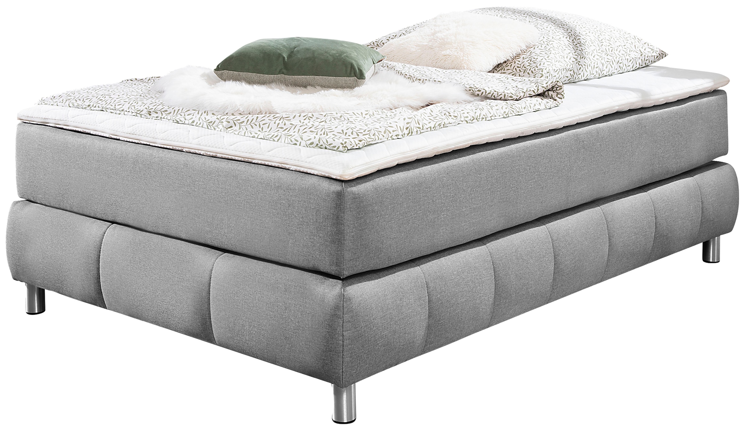 Home affaire Boxspringbett "Salo" Ohne Kopfteil, inkl. Topper, auch in Über günstig online kaufen