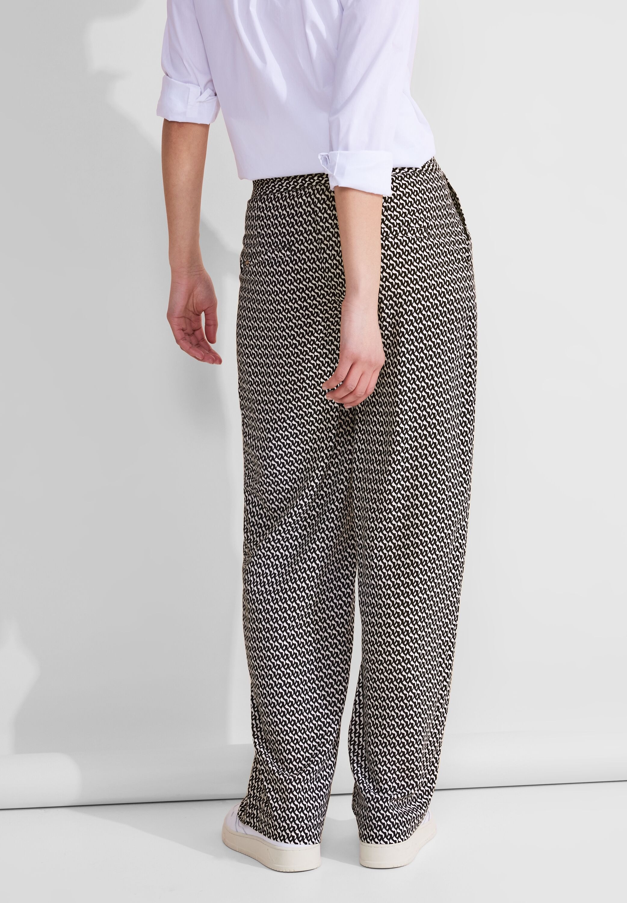 STREET ONE Stoffhose, High Waist