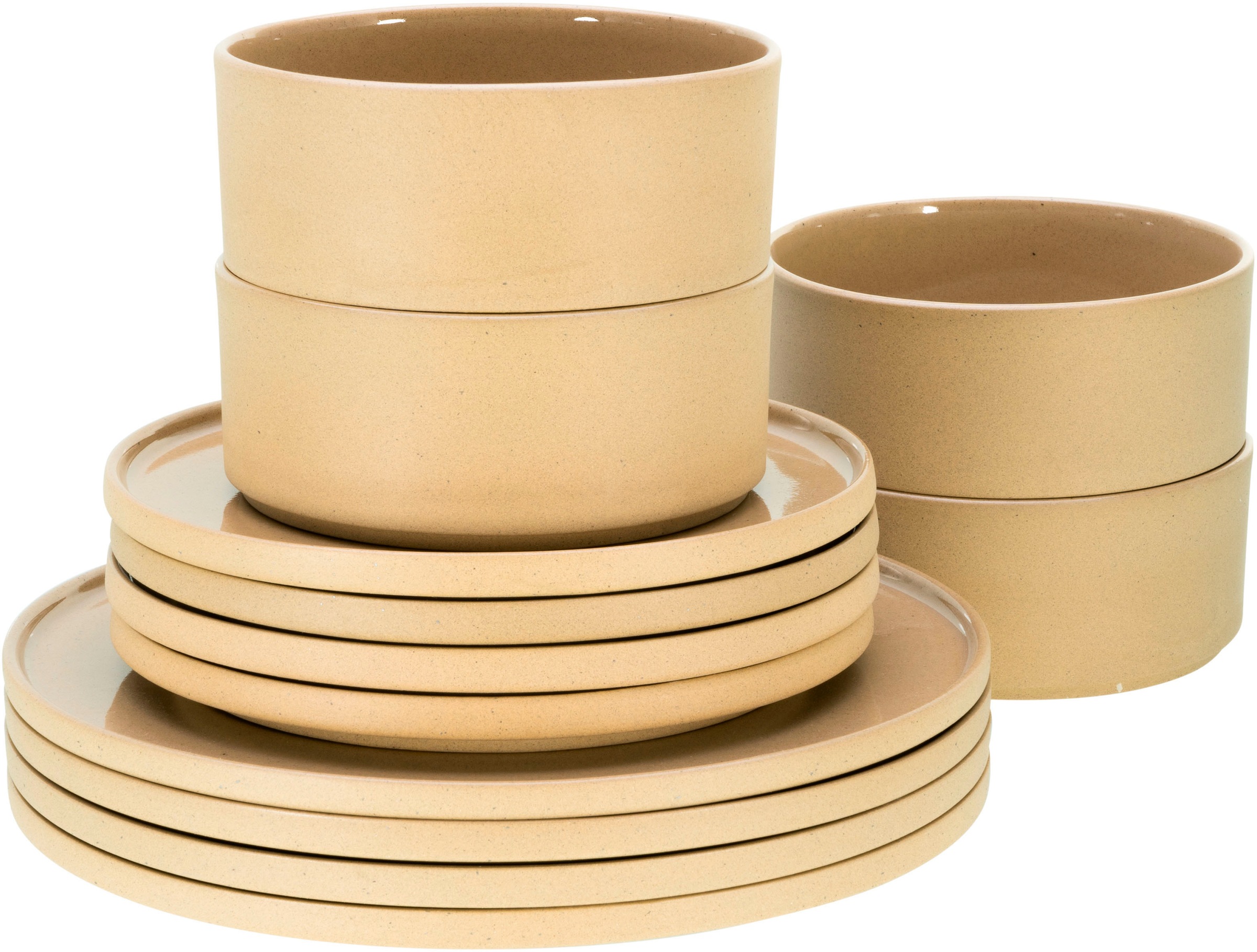 CreaTable Tafelservice "Futuro" Service, je 4 Speiseteller 26 cm, Dessertte günstig online kaufen