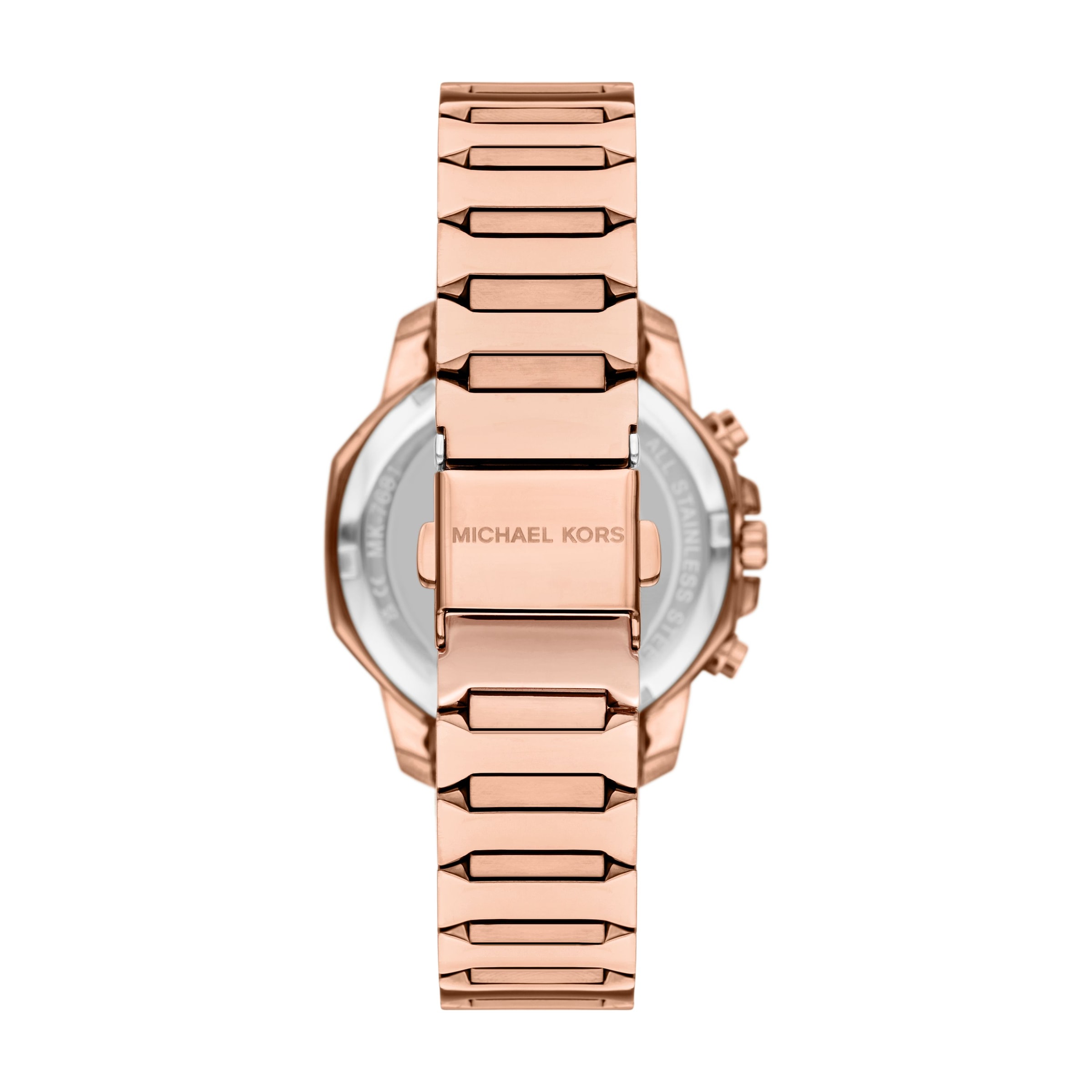 MICHAEL KORS Chronograph »Prescott« Quarzuhr, Armbanduhr, Edelstahlarmband, analog, Tag, Stoppfunktion