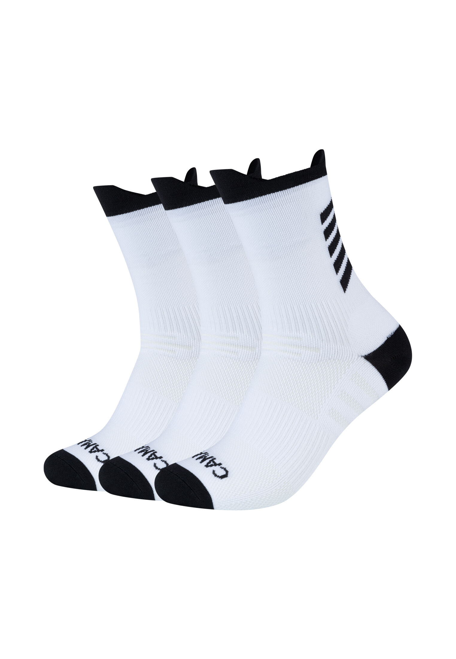 Camano "performance training light 3er Pack" 3er Pack Sportsocken mit optimalem Fußklima dank Mesheinsätzen