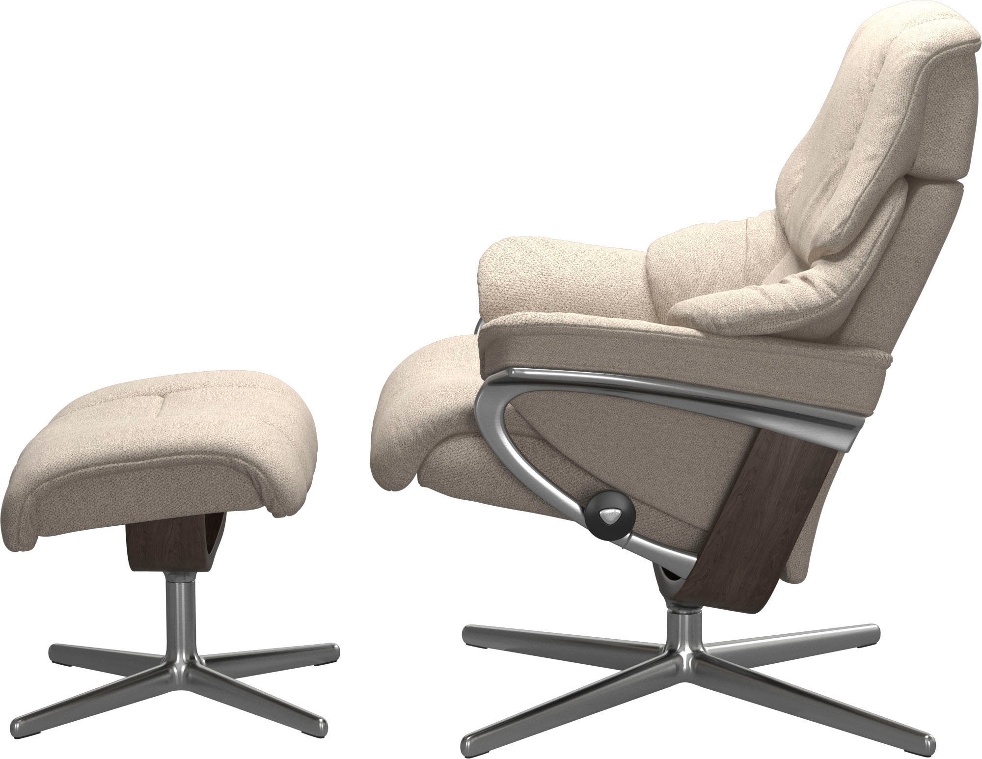 Stressless® Fußhocker »Reno«, mit Cross Base, Größe S, M & L, Holzakzent Wenge