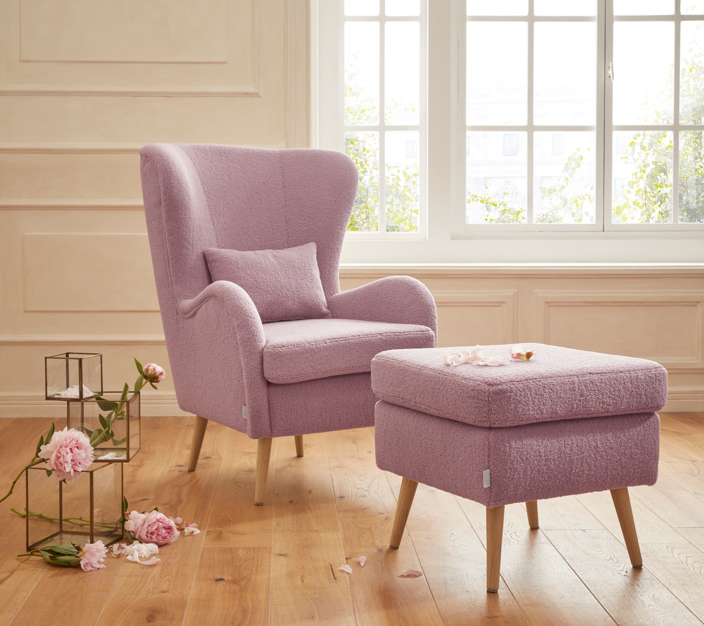 Home affaire Sessel "Sallito, TV-Sessel, Ohrensessel mit" Hocker, in vielen günstig online kaufen