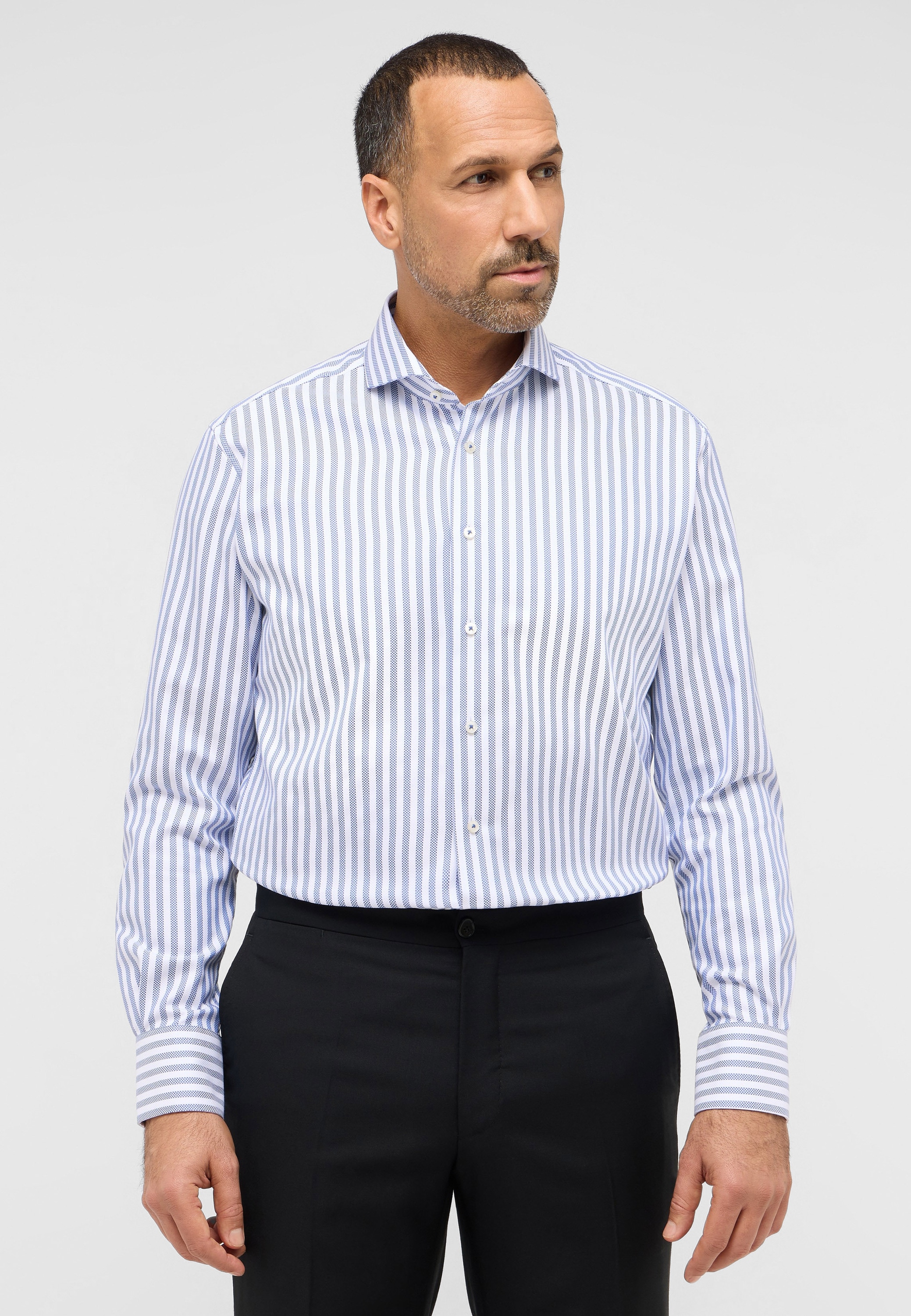 Langarmhemd "MODERN FIT" NON IRON (bügelfrei) günstig online kaufen