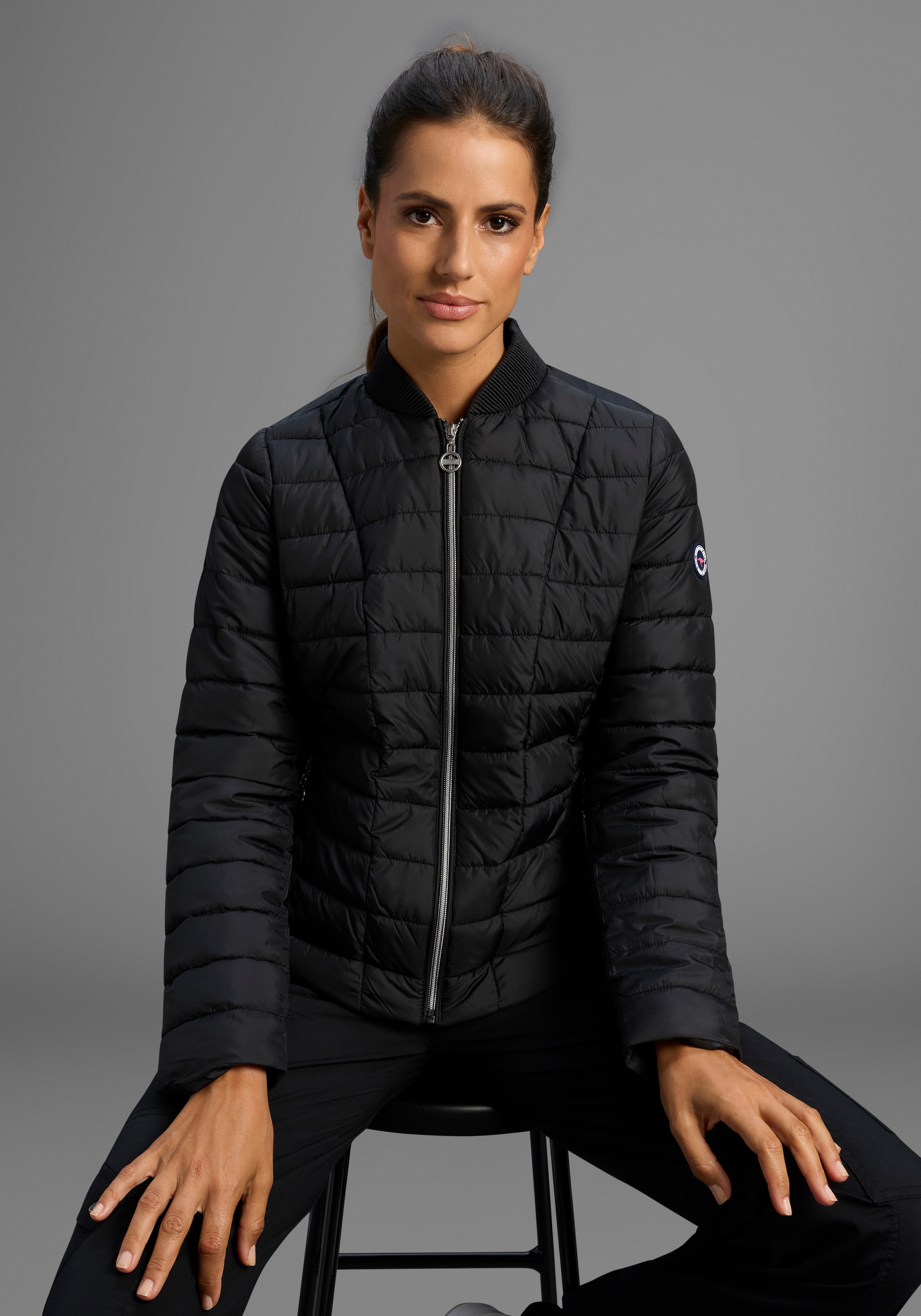 KangaROOS Steppjacke Übergangsjacke, figurbetonter Schnitt, hüftlange Passf günstig online kaufen