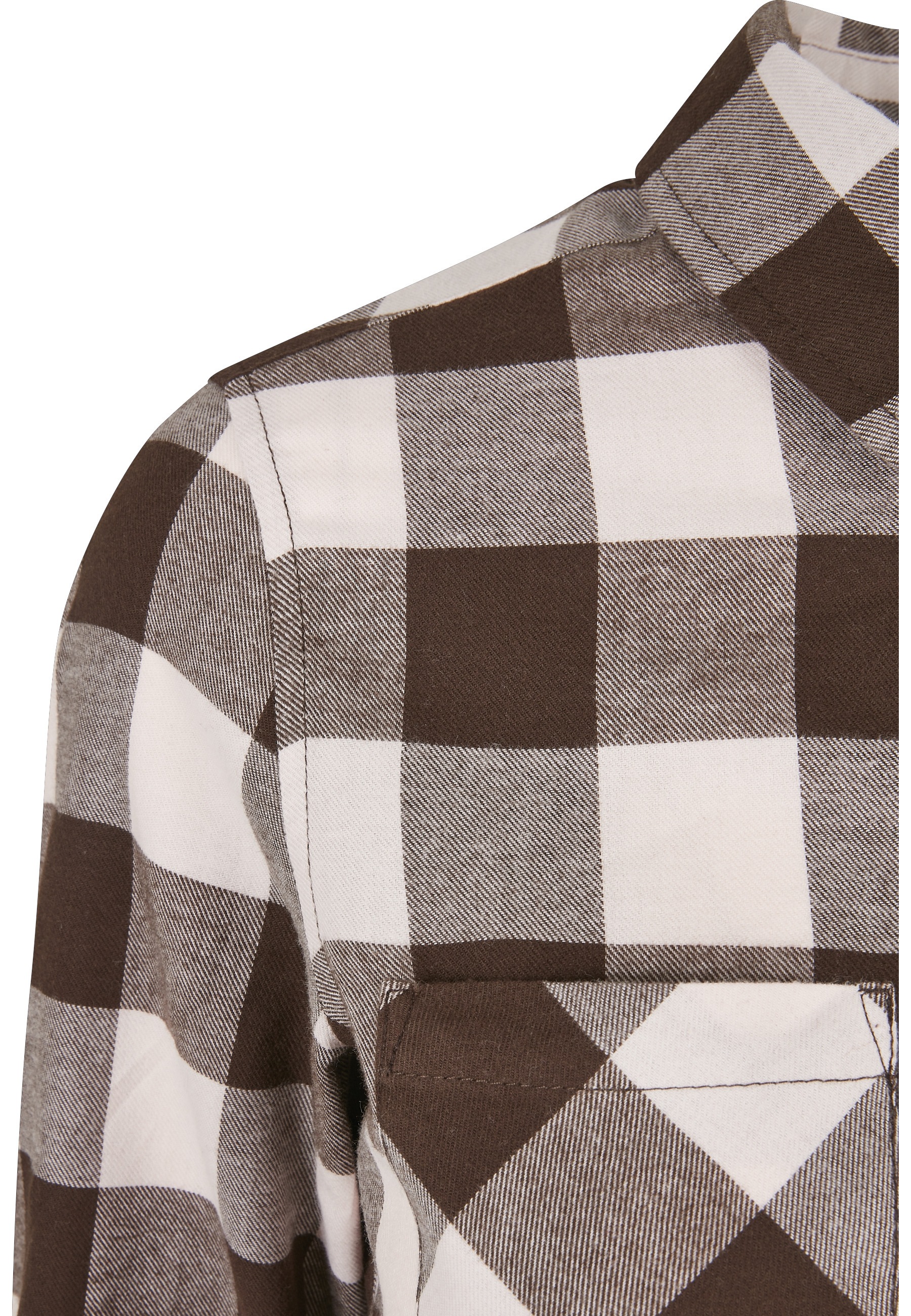 URBAN CLASSICS Kurzarmshirt »Urban Classics Damen Ladies Turnup Checked Flanell Shirt« 1 Stk.