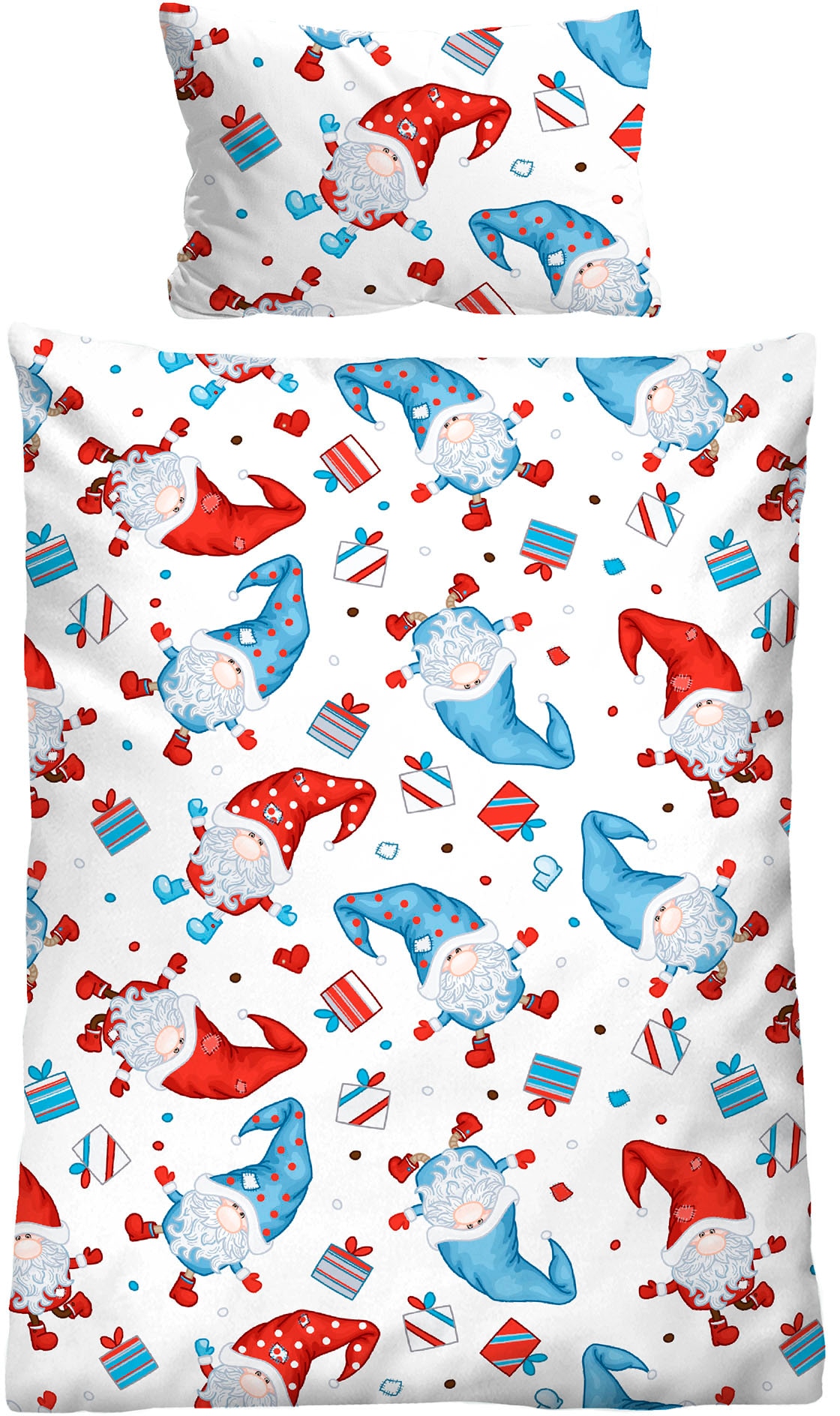 Biberna Kinderbettwäsche "Weihnachten" 2 Stk. tlg. wohlig warm + weich, pfl günstig online kaufen