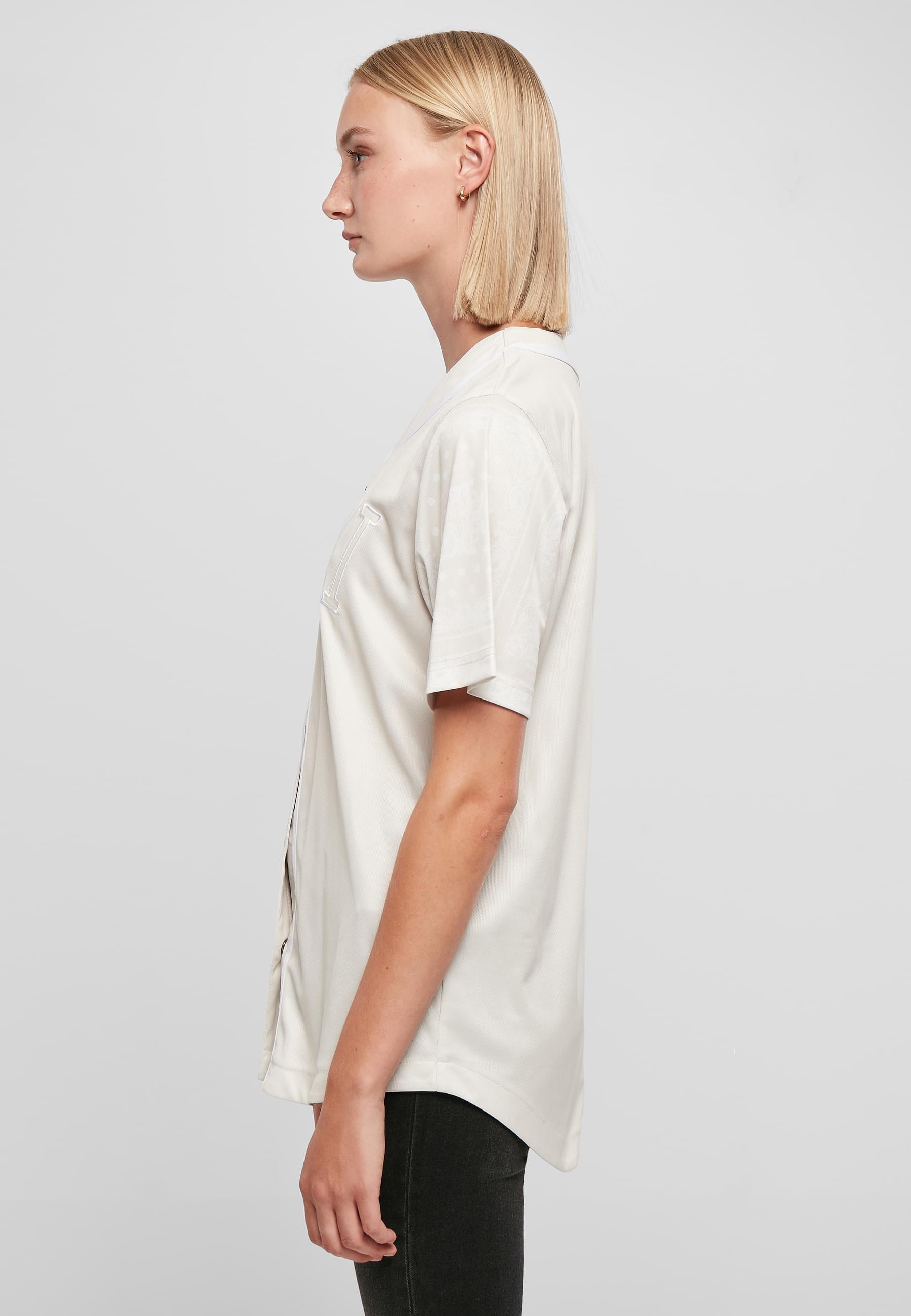 Karl Kani Langarmhemd »Karl Kani Damen KW223-056-2 College Paisley Block Baseball Shirt«, (1 tlg.)
