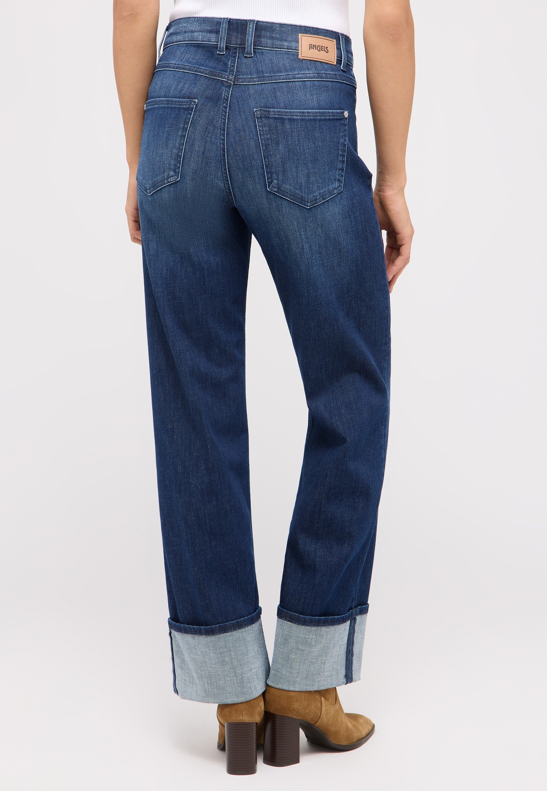 ANGELS Straight-Jeans "LARA TU", mit umgeschlagenem Bein günstig online kaufen