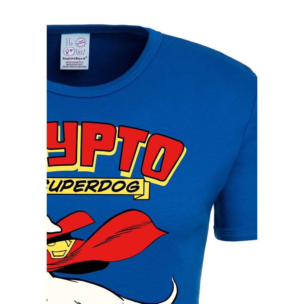 LOGOSHIRT T-Shirt »Krypto the Superdog«