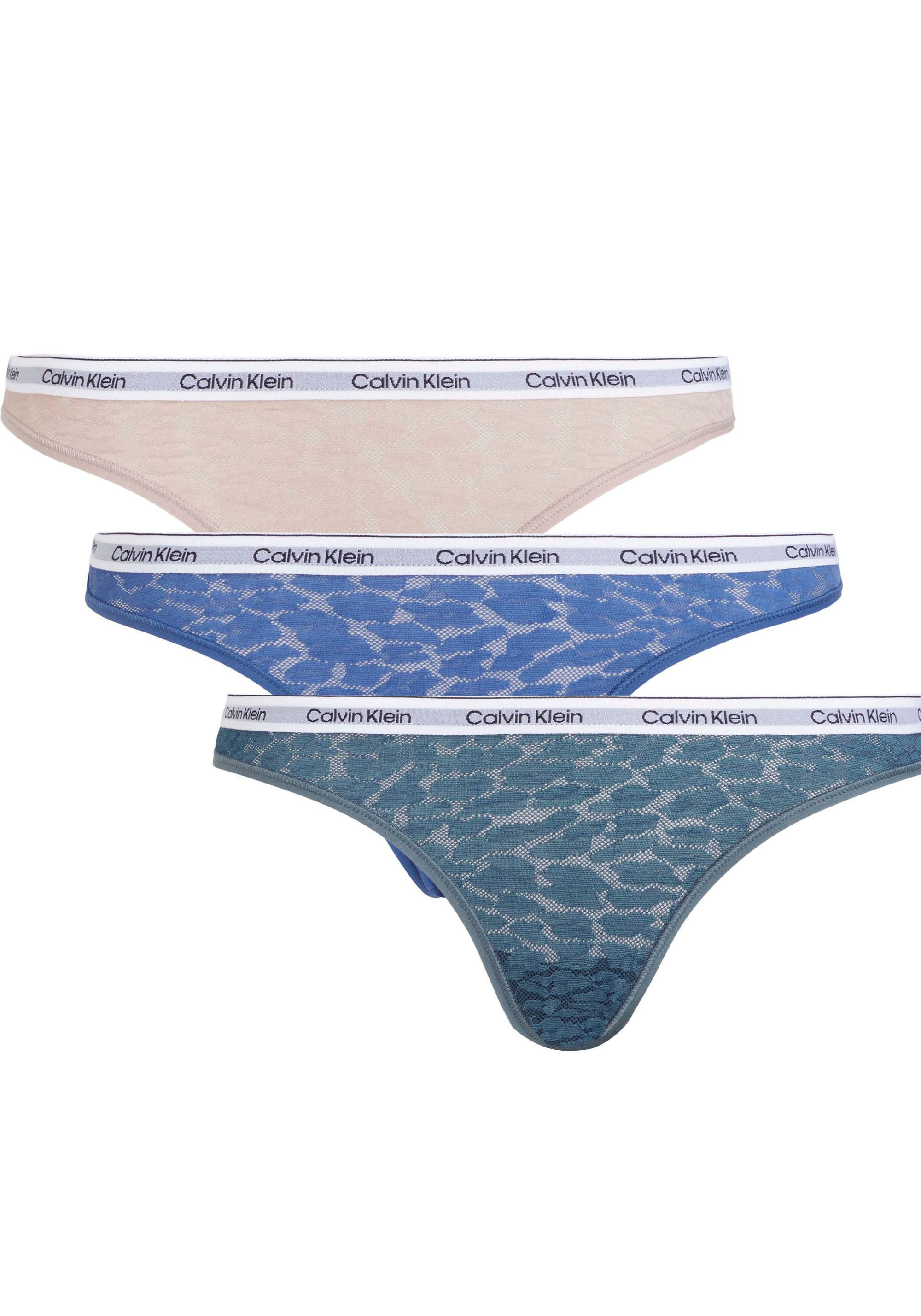 Calvin Klein Underwear Brasilslip »BRAZILLIAN 3PK«, (Packung, 3 St., 3er-Pack), mit CK-Logo am Bund