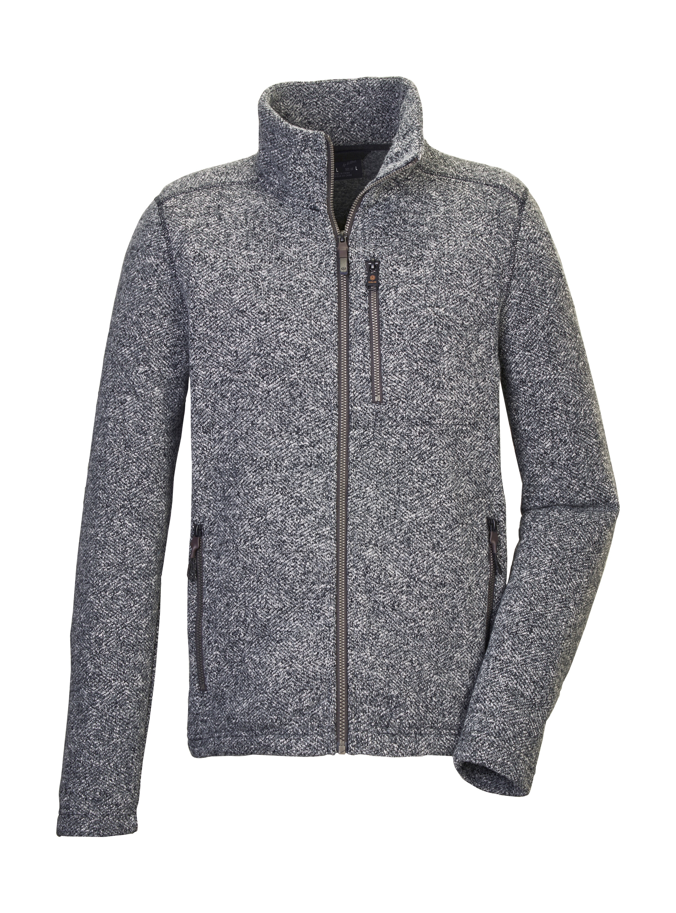G.I.G.A. DX by killtec Fleecejacke "GW 55 MN KNTFLC JCKT" Zeitlose Strickfleecejacke, Taschen mit Zipper