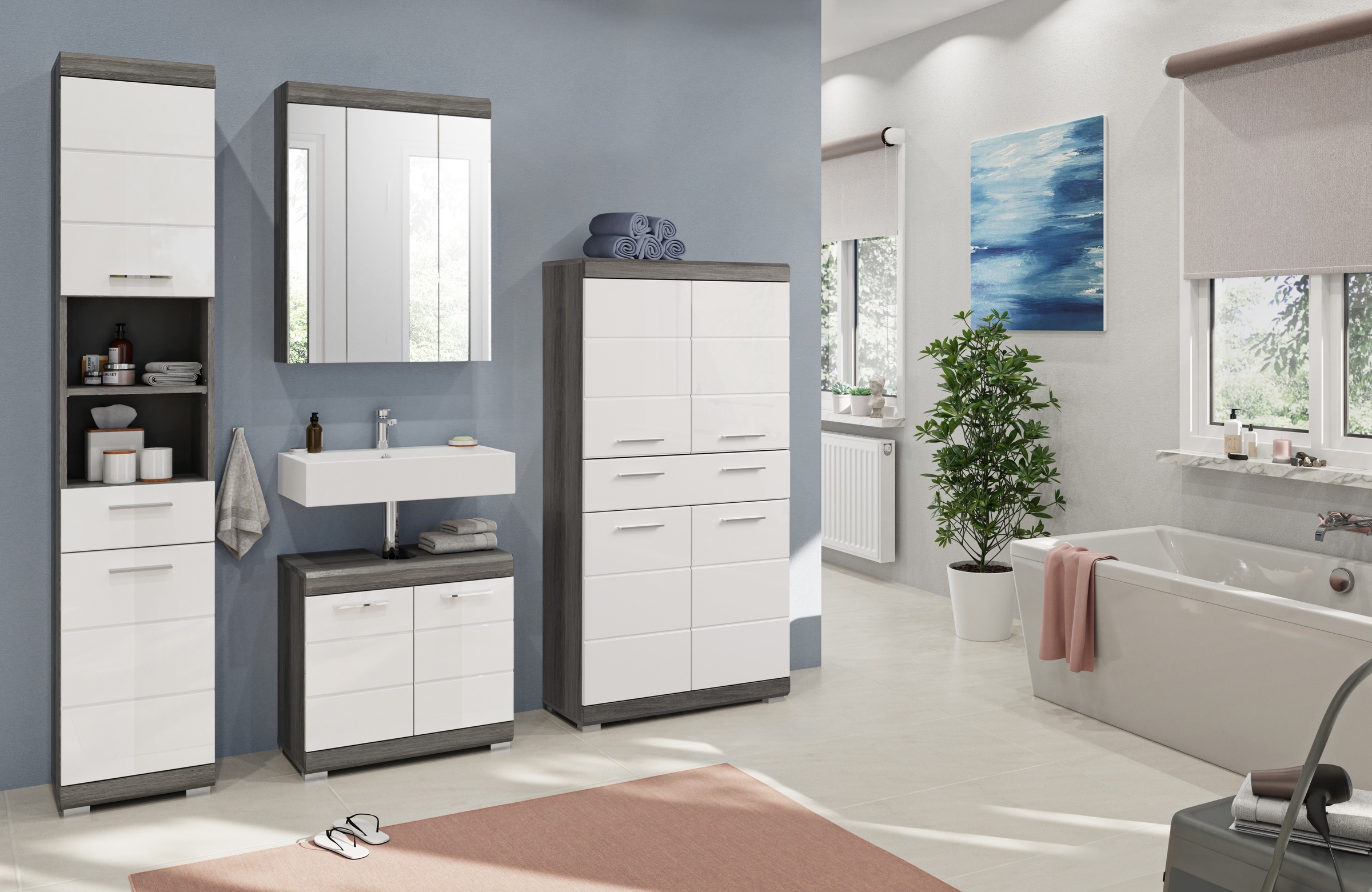 INOSIGN Badmöbel-Set "Siena, 4 teilig, bestehend aus:" Set, TOPSELLER, 4 St günstig online kaufen