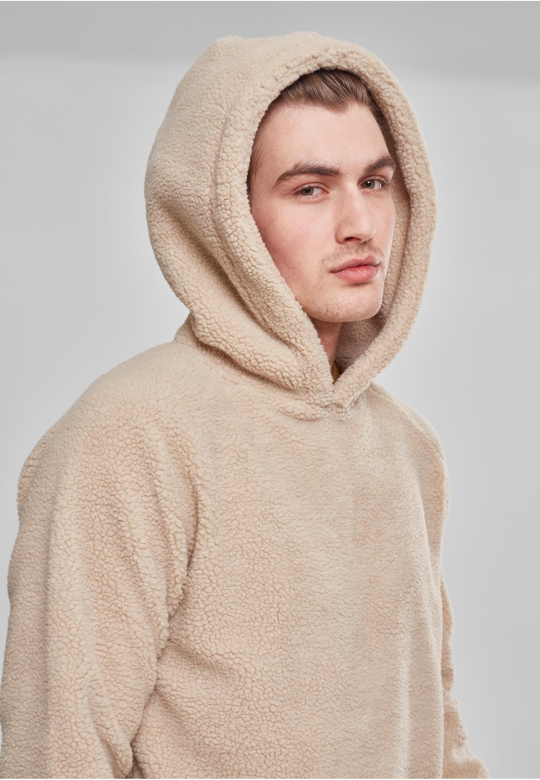 URBAN CLASSICS Sweatshirt »Urban Classics Herren Sherpa Hoody«, (1 tlg.)