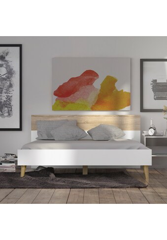 Home affaire Bett »OSLO«, mit massiven Eichenholzbeinen, zweifarbig, Made in Denmark,... kaufen