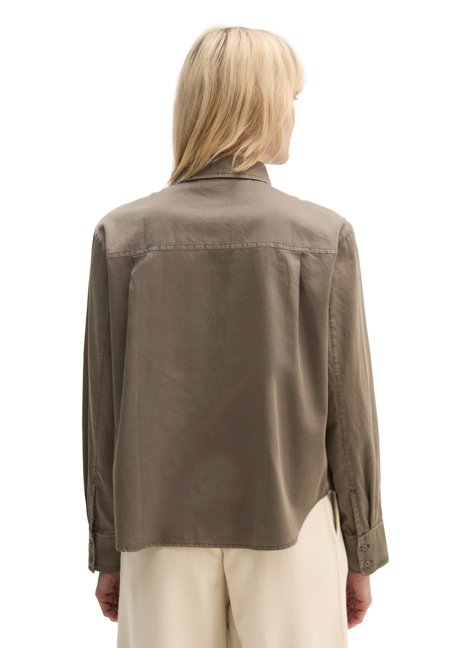 Marc O'Polo Langarmbluse »aus Baumwoll-Satin«