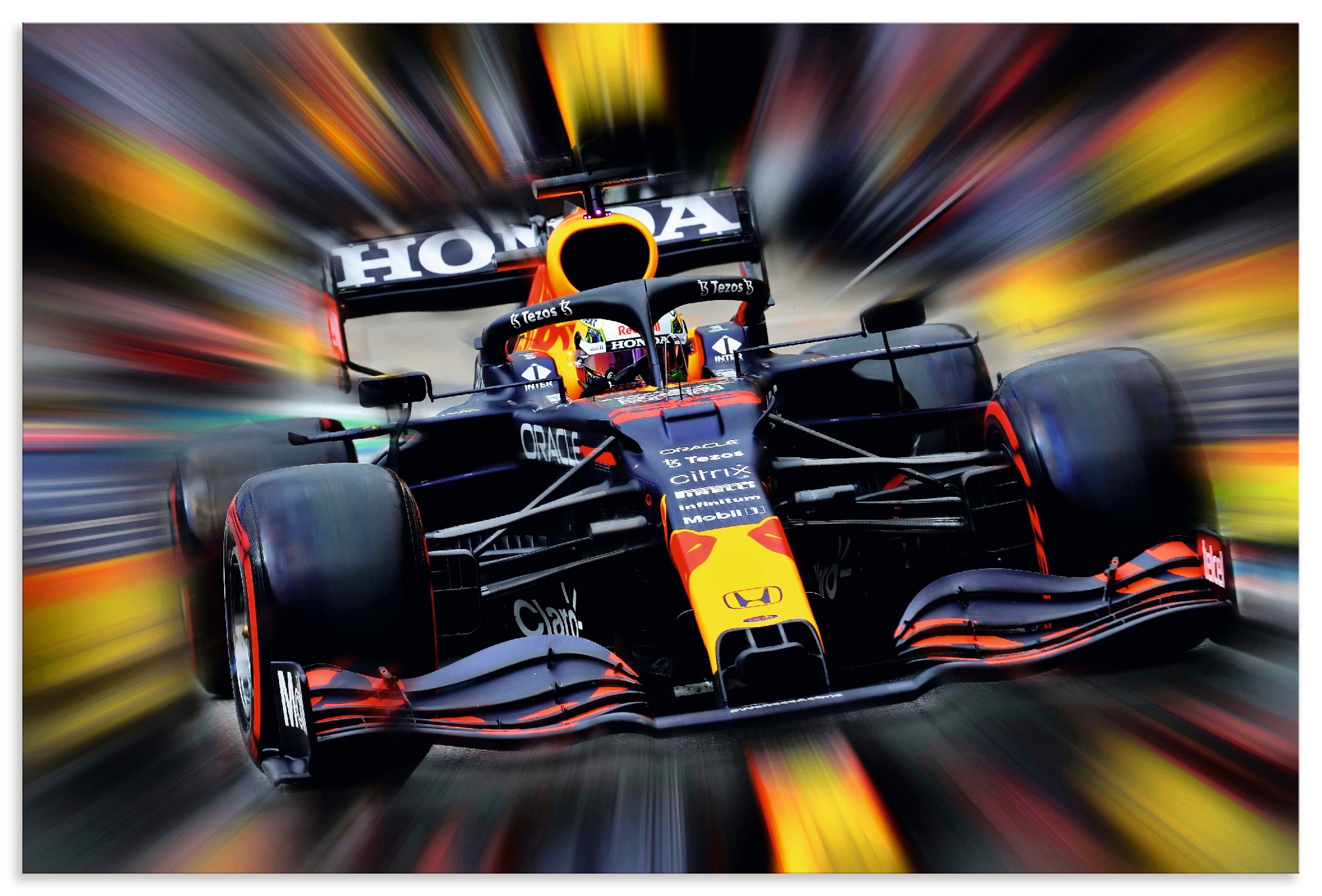 Wandbild ARTLAND, B:60cm H:40cm T:1cmfarbe bild(er): farbig, Alu Dibond, Wohnzimmer, Bilder, "Verstappen", als Alubild, Leinwandbild, Poster,