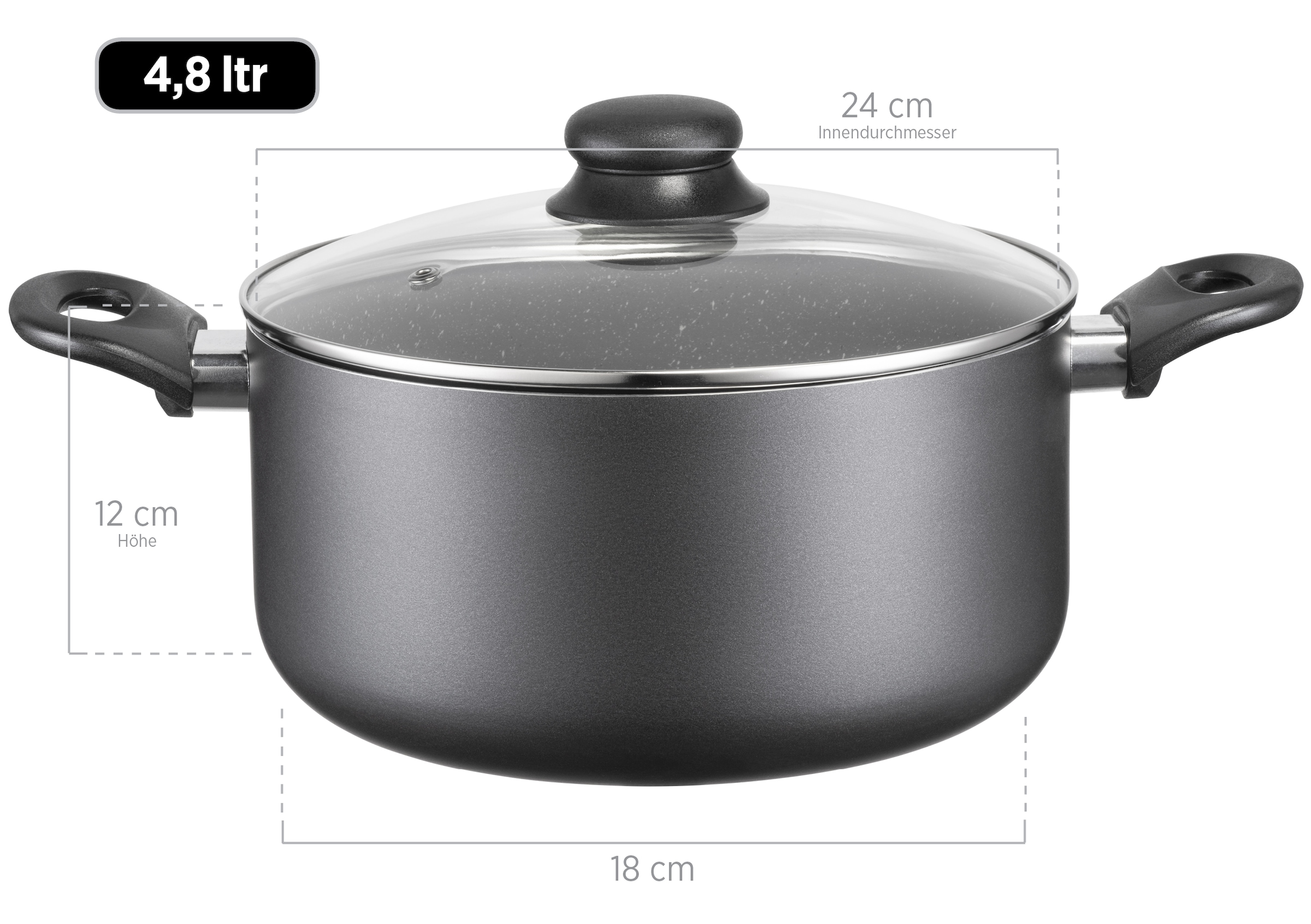 MÄSER Topf-Set »Kochtopf-Set Izar, Aluminium« Set, 6 Stk. tlg. Aluminium