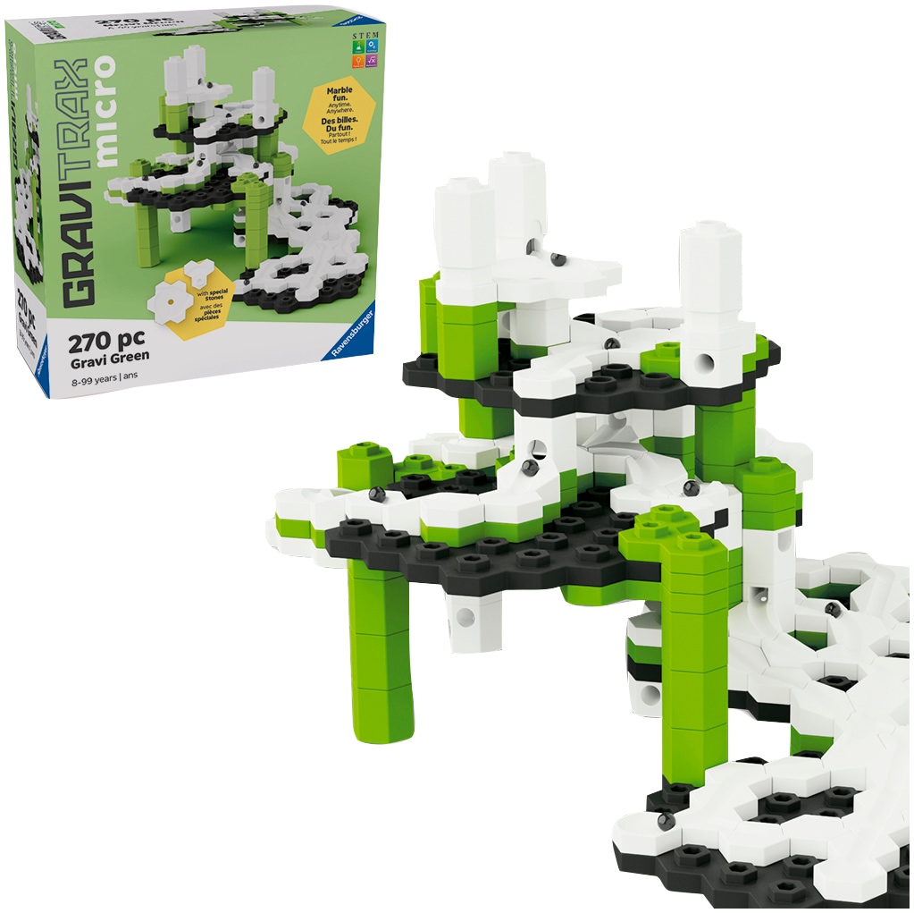 Ravensburger Kugelbahn-Bausatz »GraviTrax micro - Gravi Green« Made in Europe
