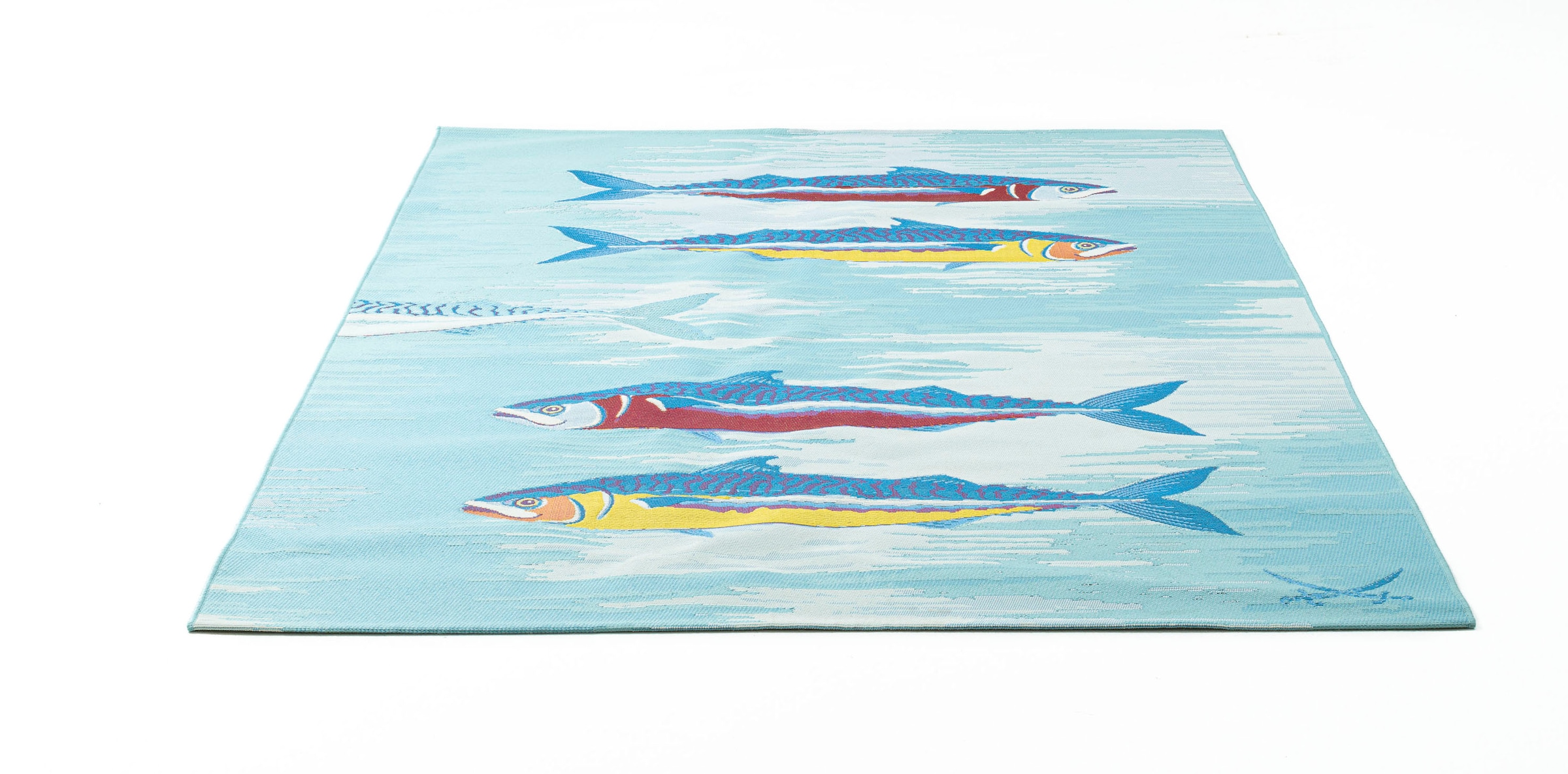 Sansibar Teppich Fische, Flachgewebe, Design, kaufen Outdoor & modernes SA-015«, Motiv BAUR »Rantum Beach | rechteckig, In- geeignet