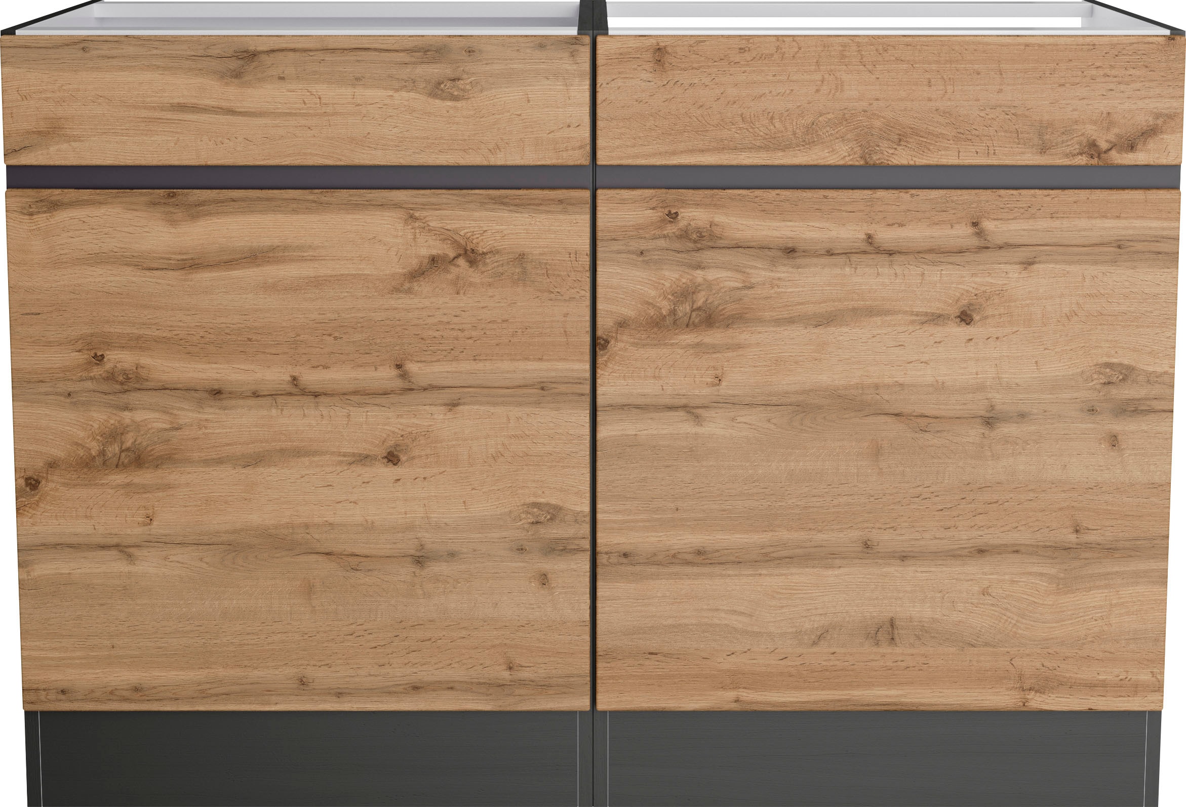 Spülenschrank »KS-Riesa«, Breite 120 cm, MDF-Fronten