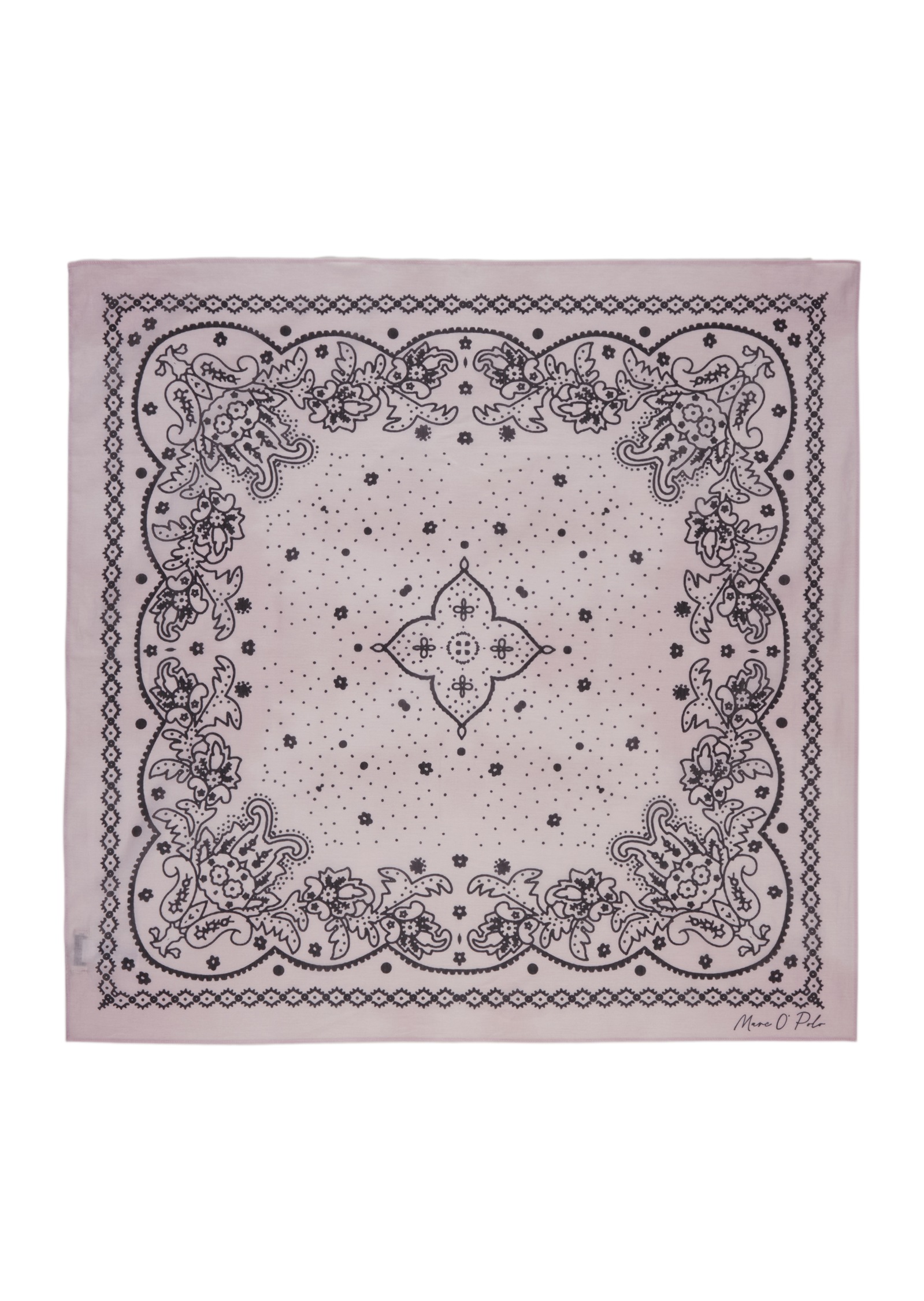 Marc O'Polo Modeschal aus reiner Bio-Baumwolle, quadratisch, ca. 85 x 85 cm