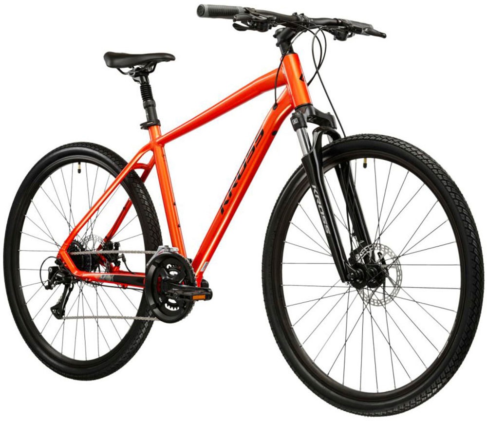 Kross Crossrad »Crossrad Herren 28" Evado 3.0 orange 16 Gänge« 16 Gang Shimano ACERA M3020 Schaltwerk Kettenschaltung