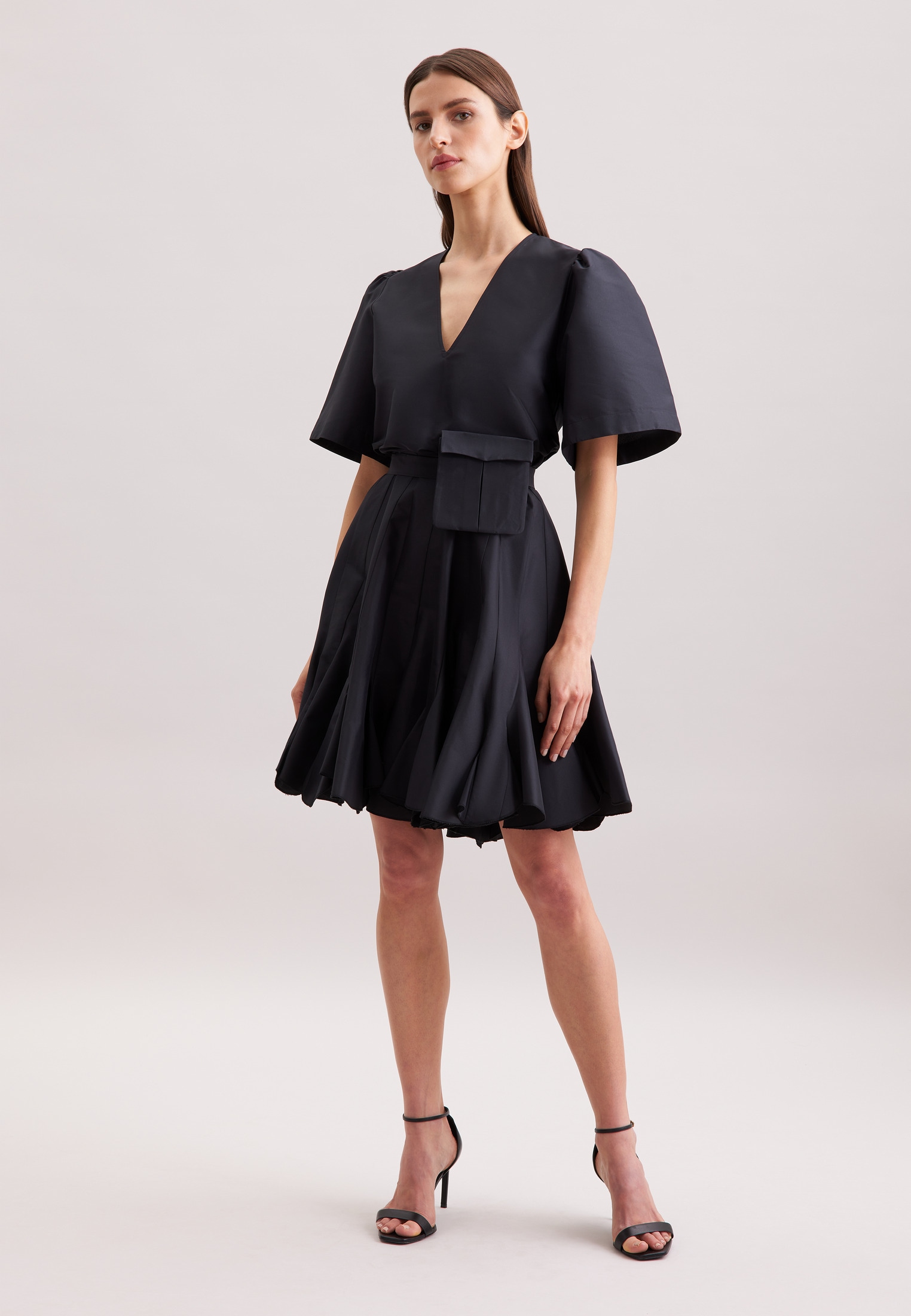 seidensticker Sommerkleid "Schwarze Rose" V-Neck Uni günstig online kaufen