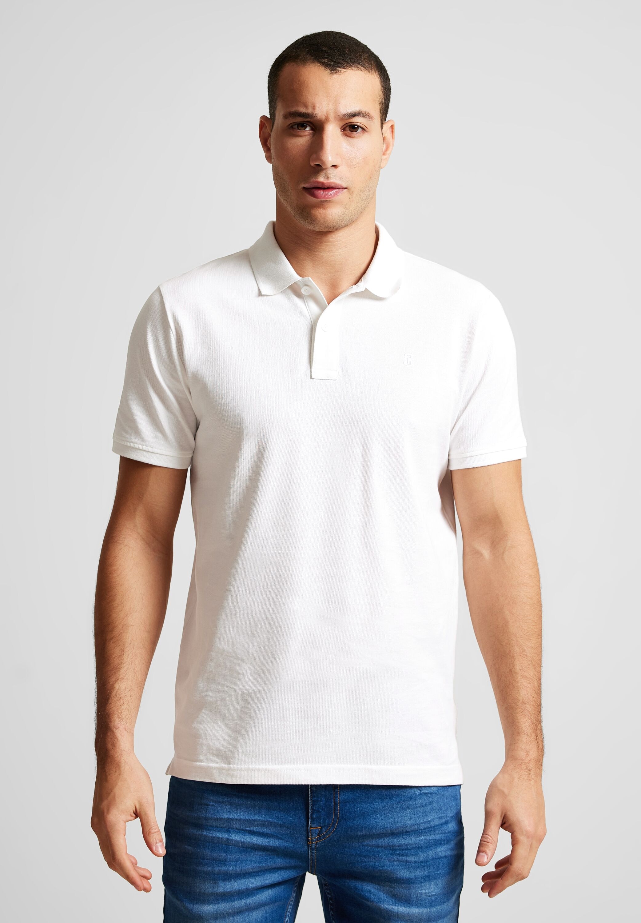 STREET ONE MEN Poloshirt, in Unifarbe