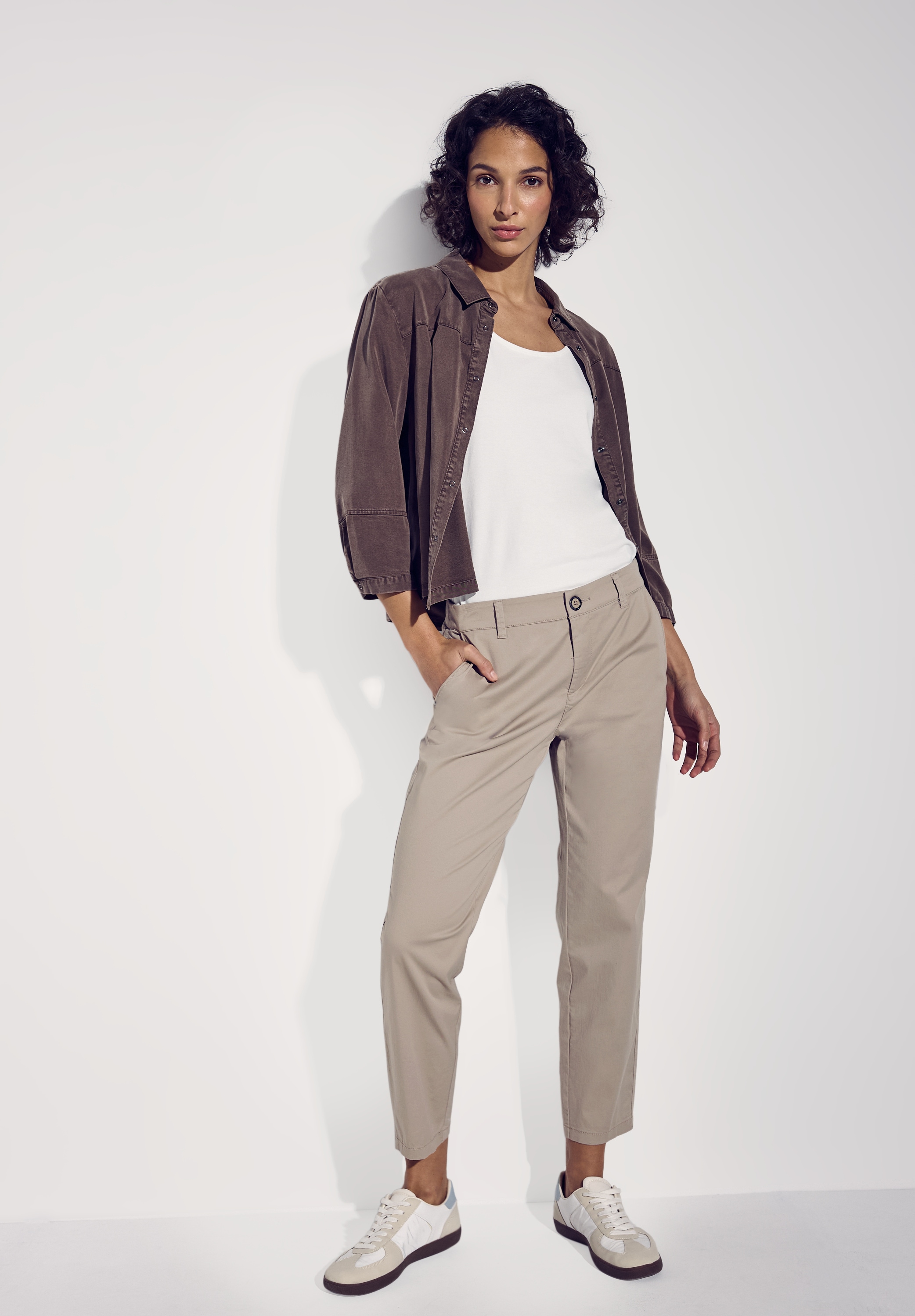 STREET ONE Chinohose, Middle Waist