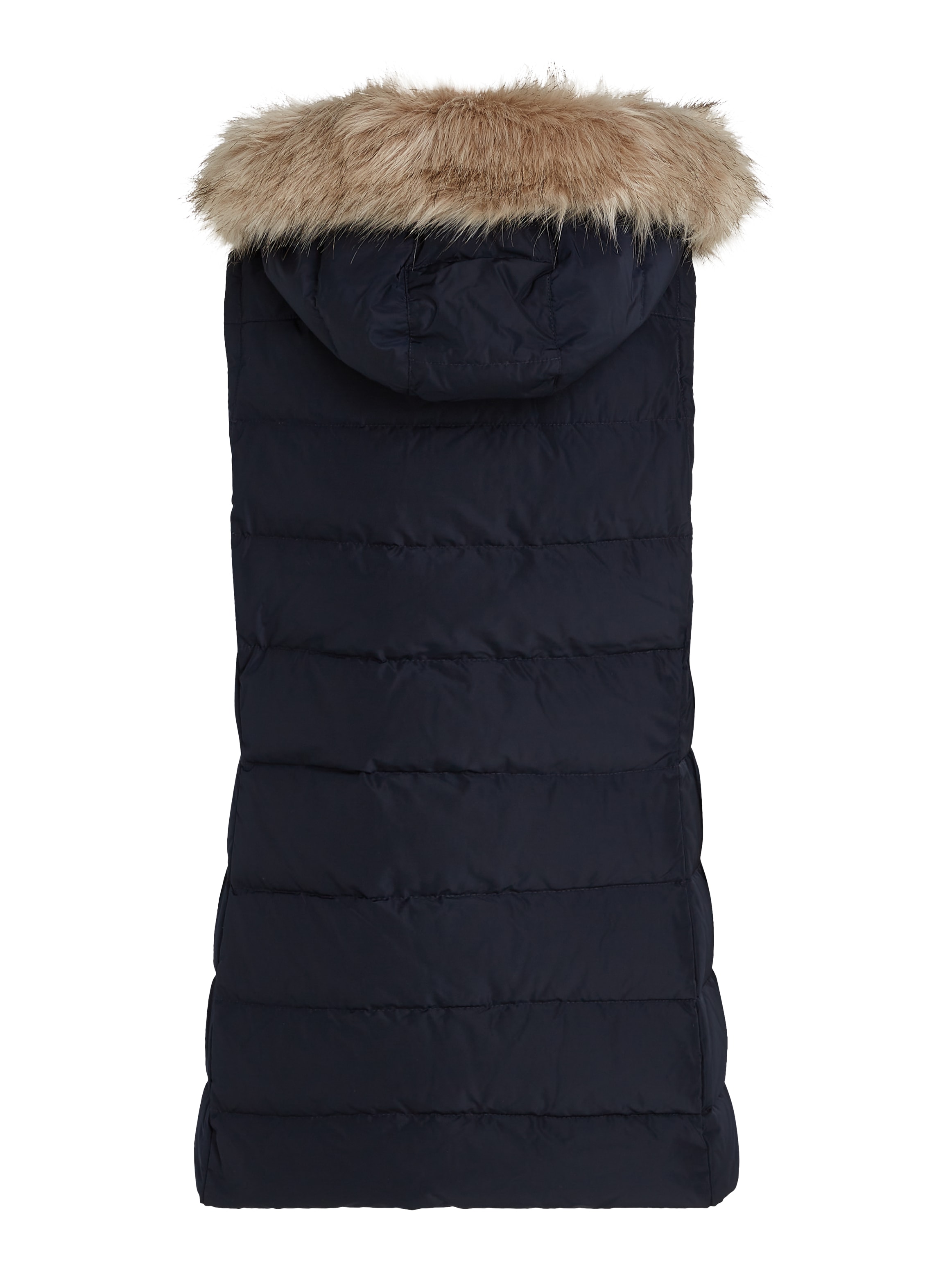 Tommy Hilfiger Steppweste »HERITAGE DOWN TYRA VEST WITH FUR«, mit Logopatch