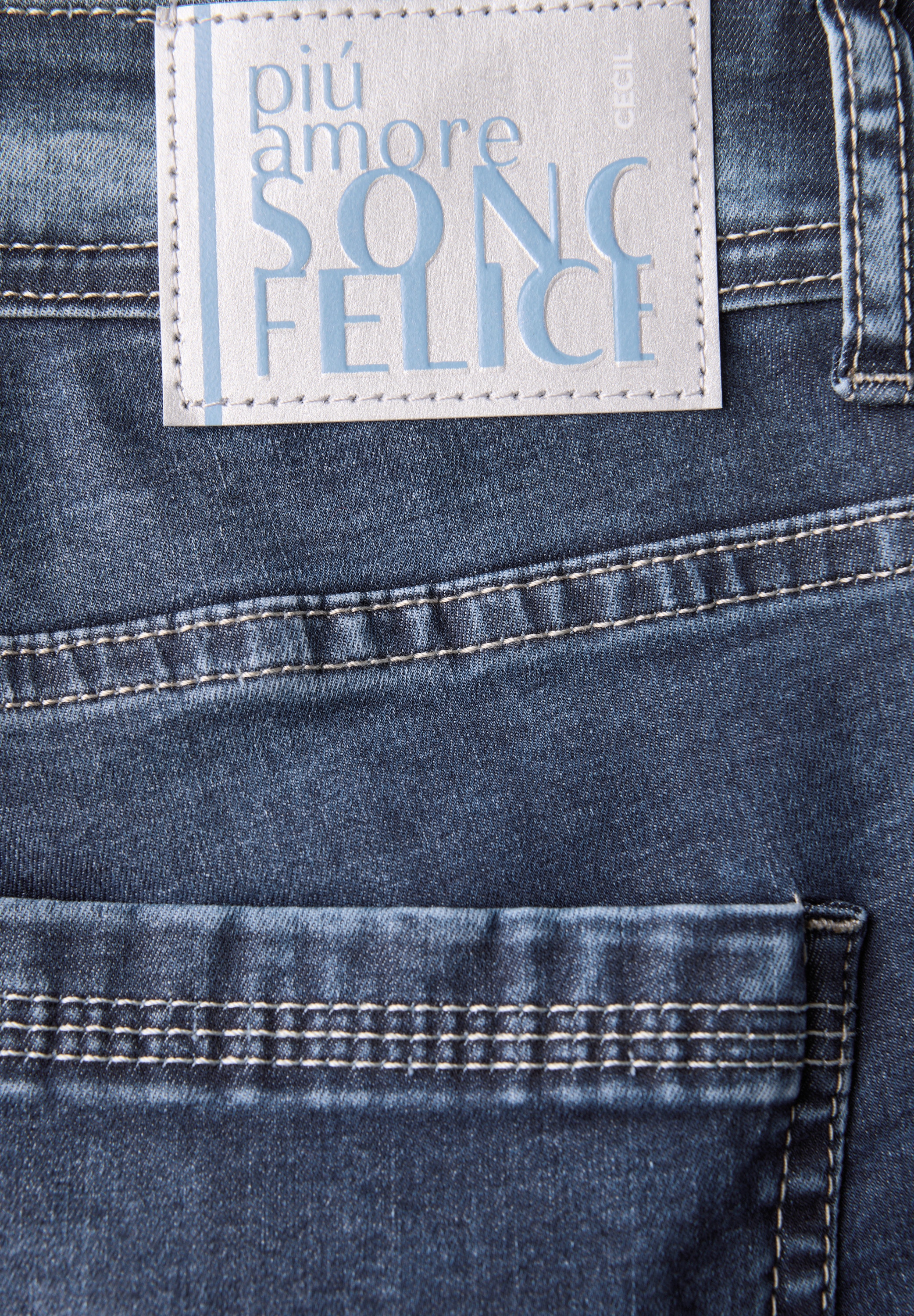 Cecil Gerade Jeans, aus Baumwolle mit Stretchanteil