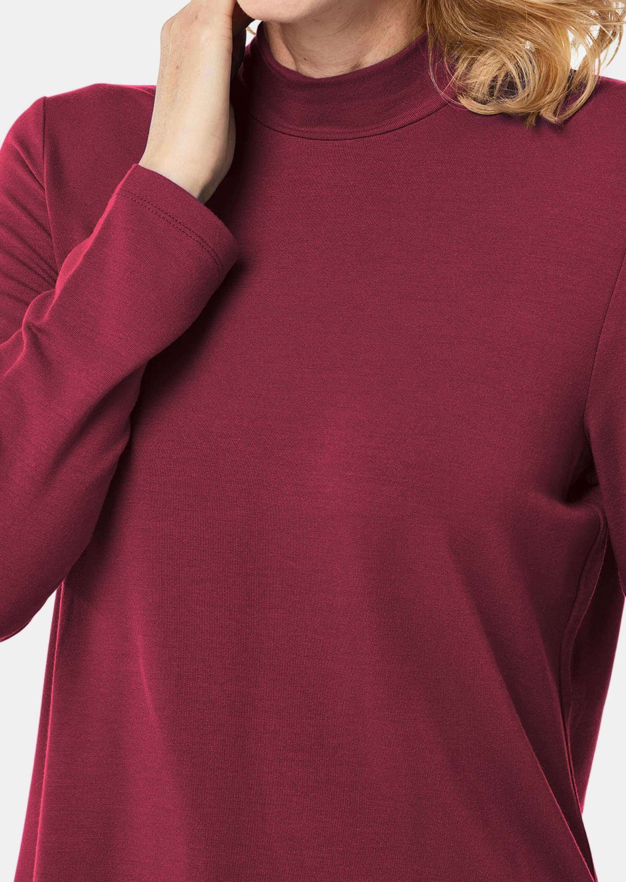 GOLDNER Longpullover »Stehbundshirt Stehkragenshirt mit Langarm«