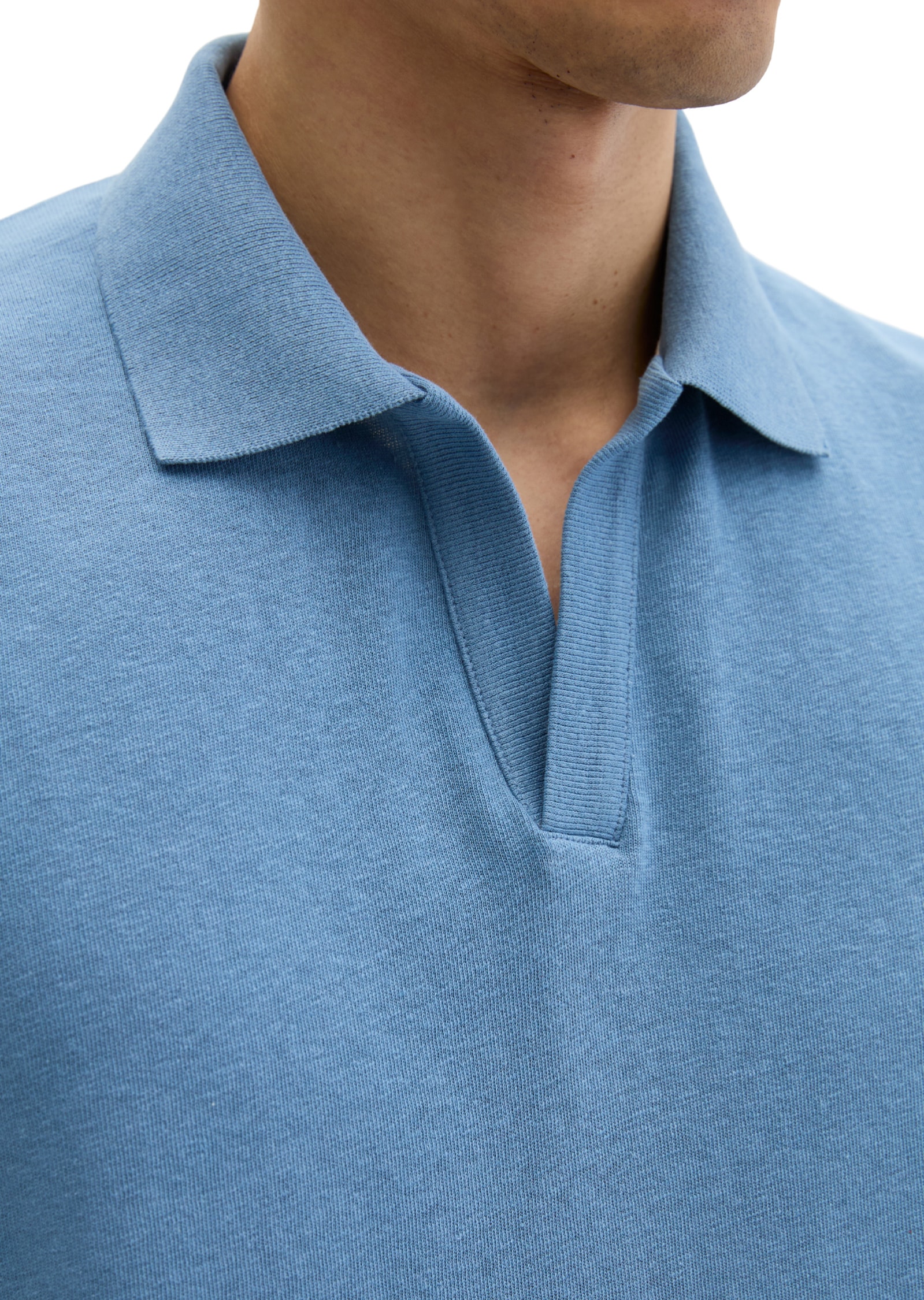 Marc O'Polo Poloshirt »aus Baumwoll-Leinen-Mix«