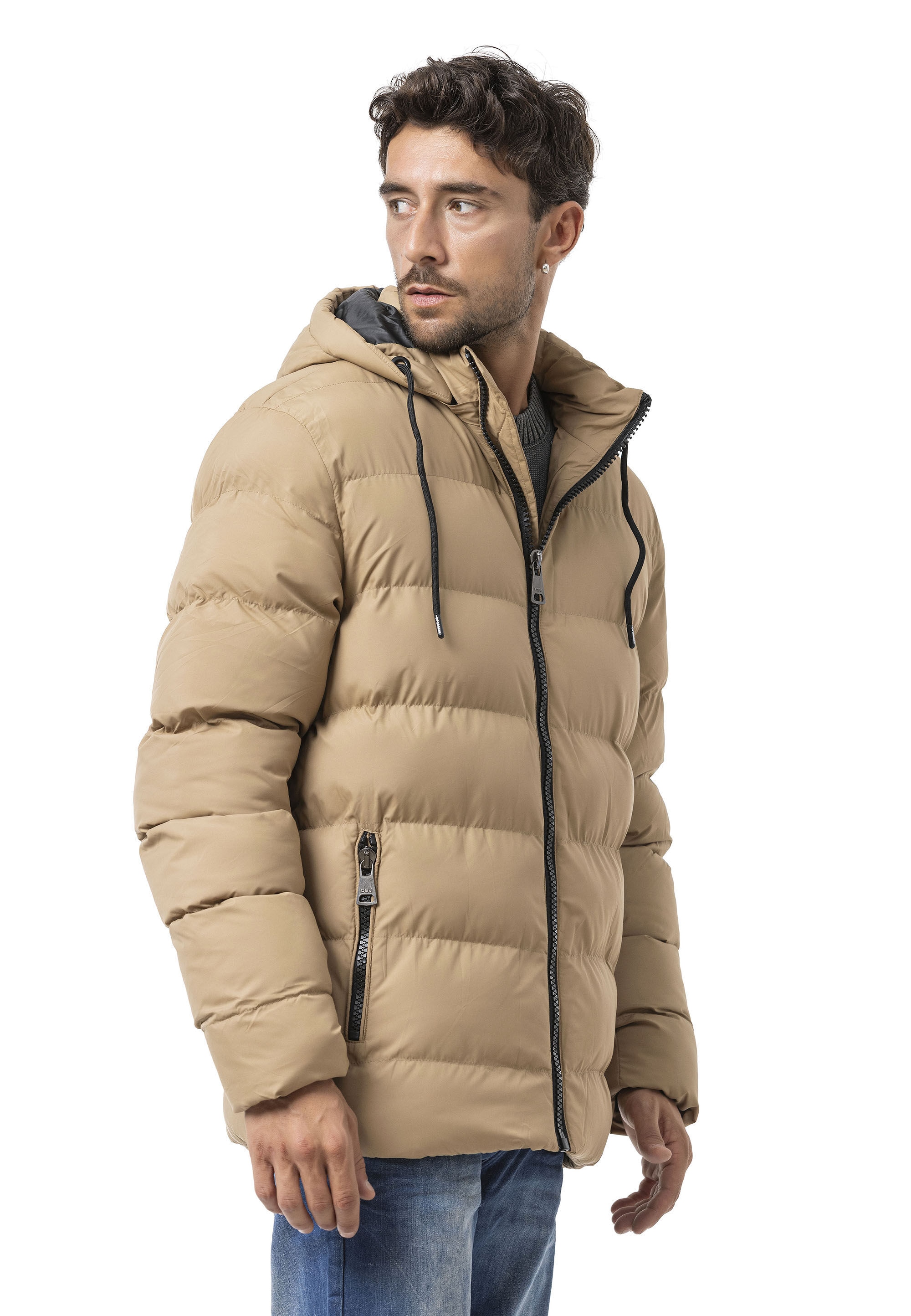 Cipo & Baxx Winterjacke »Jacke« mit Kapuze im Steppdesign