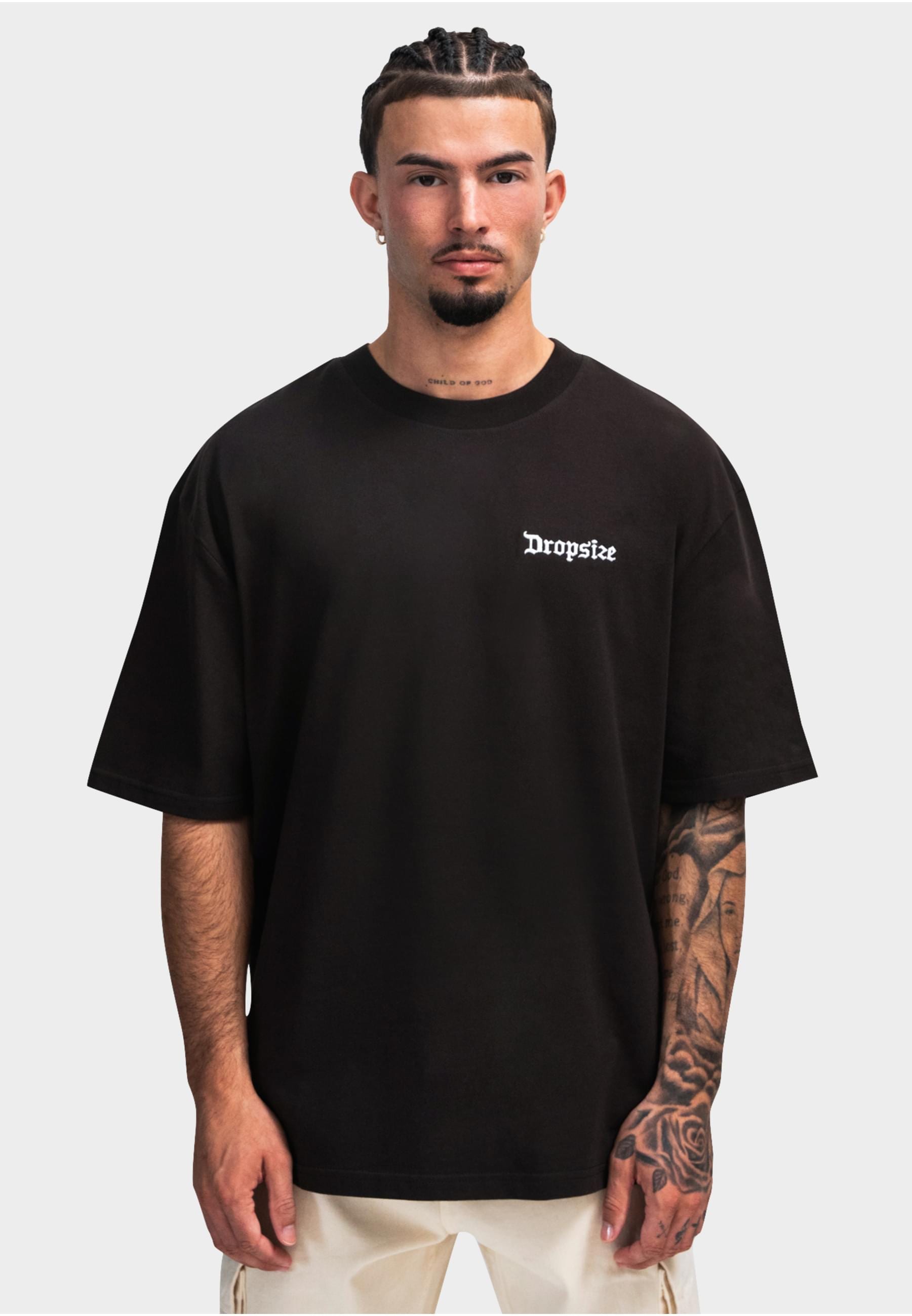 Dropsize T-Shirt »Dropsize Herren Heavy Cloud Dove T-Shirt«, (1 tlg.)