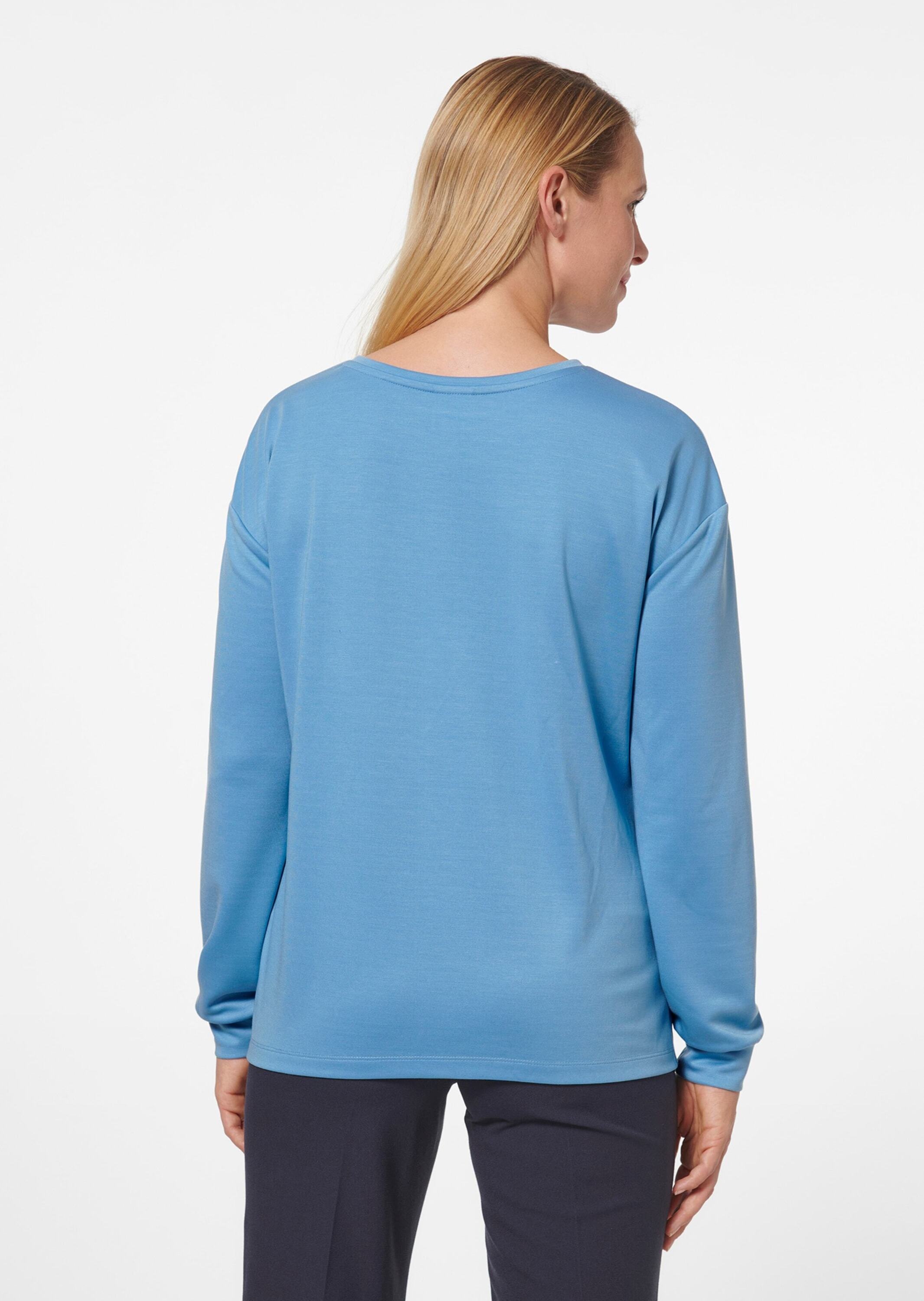 MADELEINE Langarmshirt »Sweatshirt Sweatshirt mit Knoten-Drapierung«
