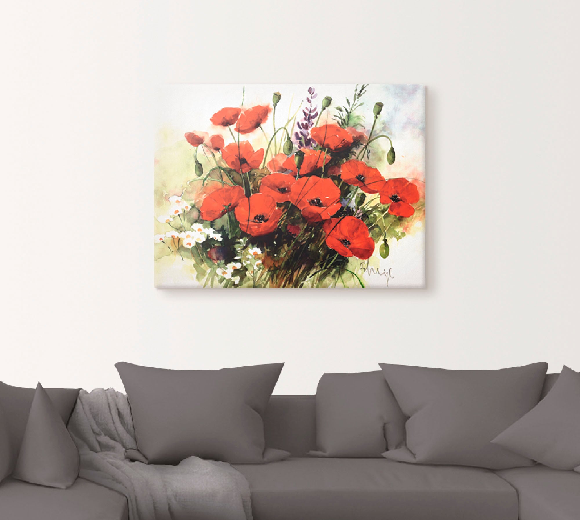 Artland Wandbild »Blumen Zusammenstellung III«, Blumen, (1 St.), als Leinwandbild, Poster, Wandaufkleber in verschied. Größen