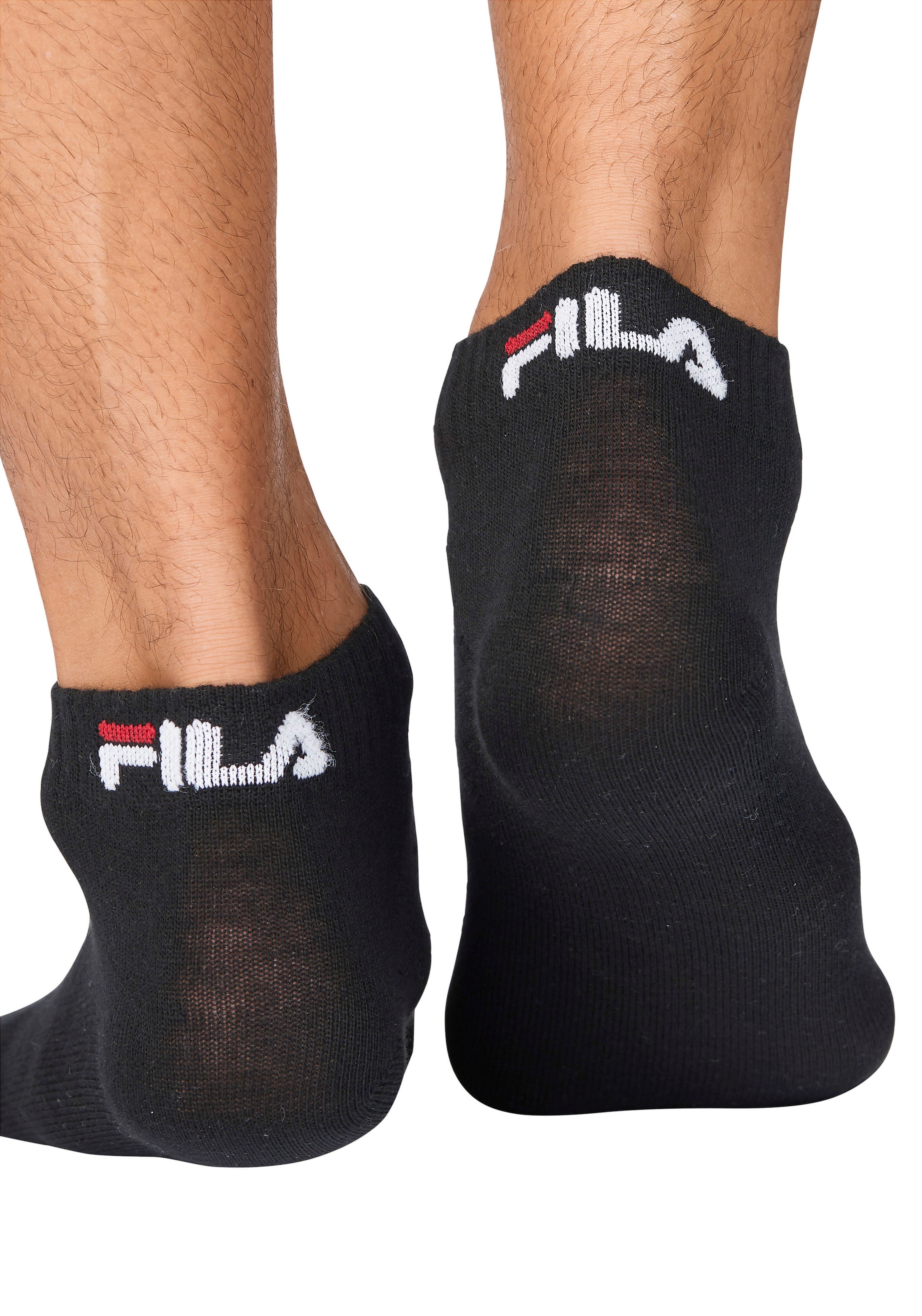 Fila Kurzsocken »UNISEX INVISIBLE PLAIN SOCKS«, (6 Paar), Baumwollmischung, Rippenbündchen, flache Zehennaht