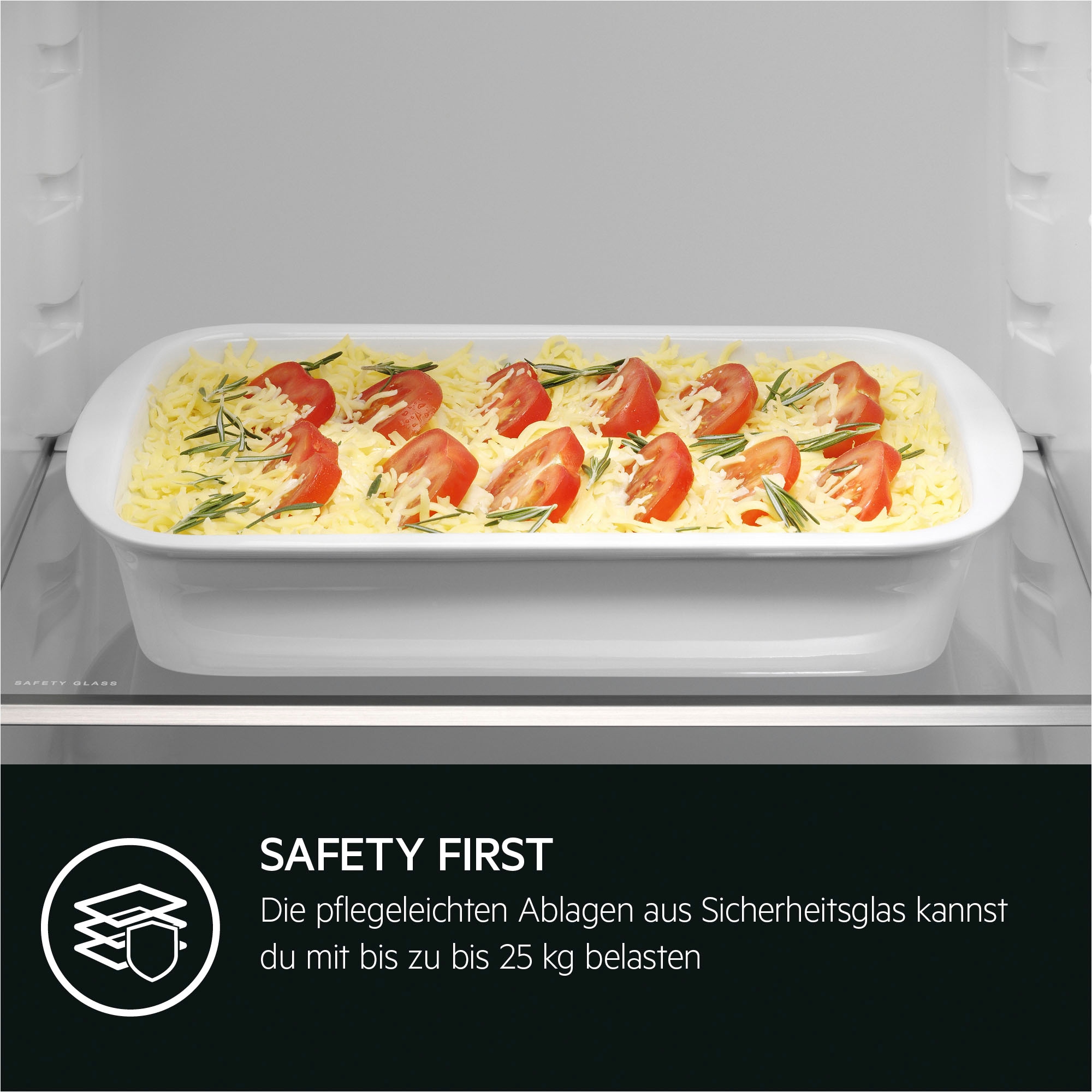 AEG Einbaukühlschrank Serie 5000 »TSF5O12ES«, 181 L, variable Glasablagen bis zu 25 kg belastbar, Touch, Festtür