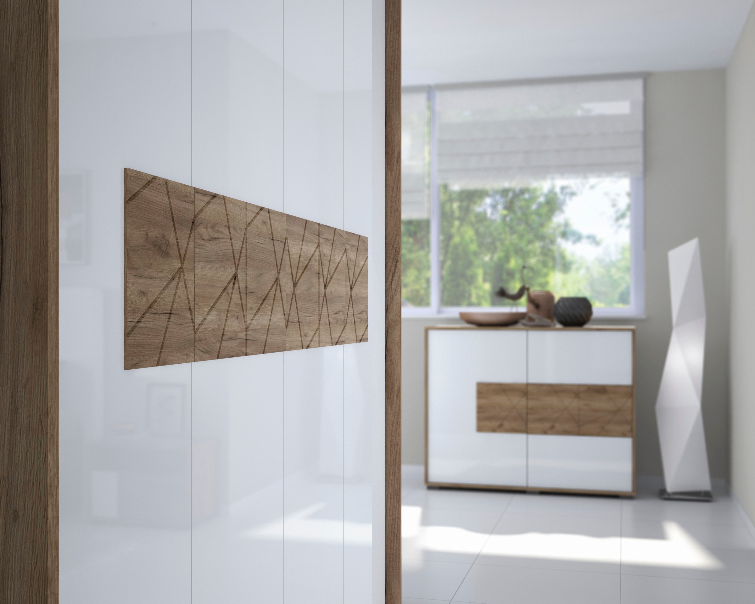 Places of Style Kommode Stela, hochwertig UV lackiert, Push-to-open-Funktion