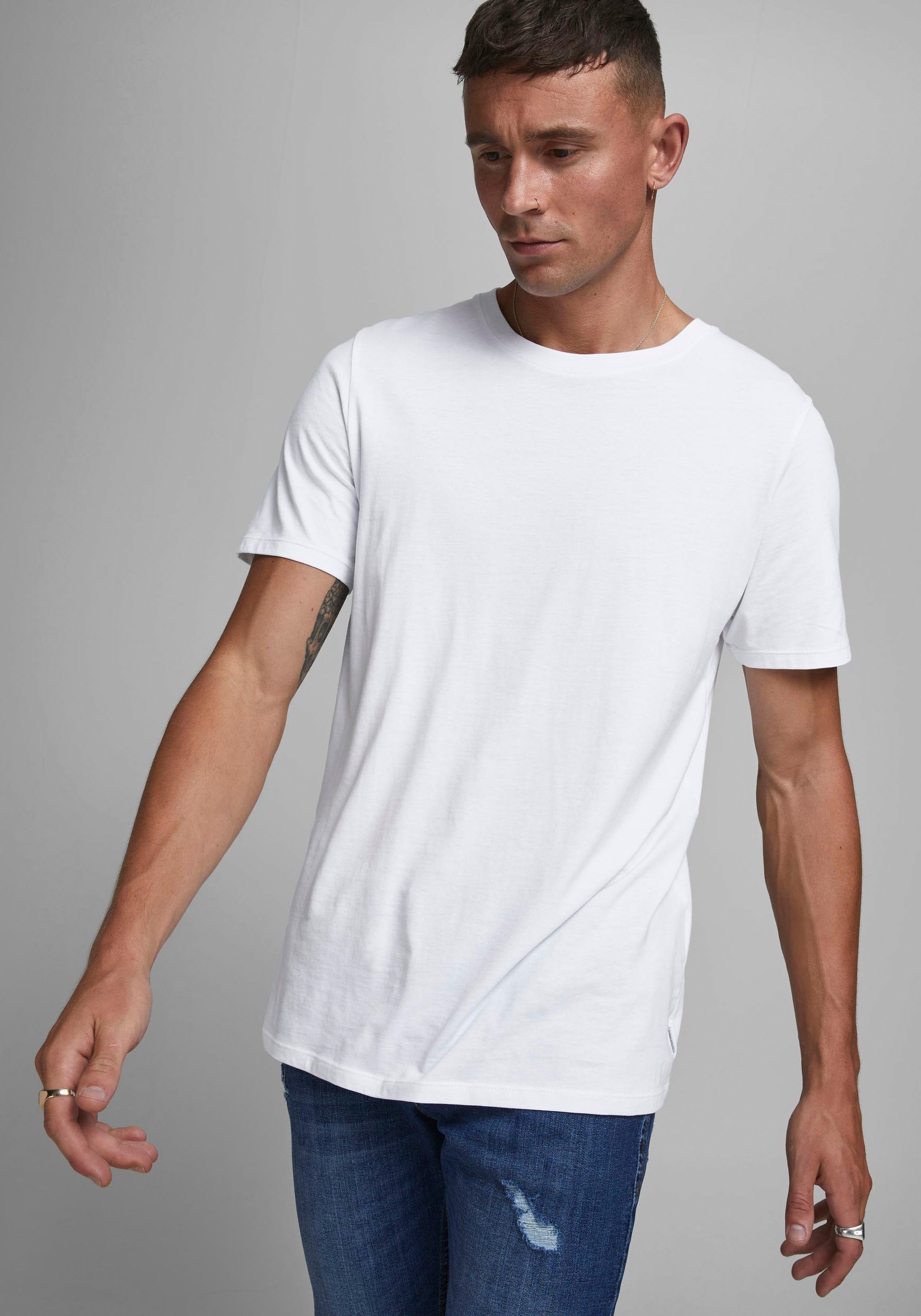 Jack & Jones "JJEORGANIC BASIC TEE SS O-NECK NOOS" Baumwolle, regular fit
