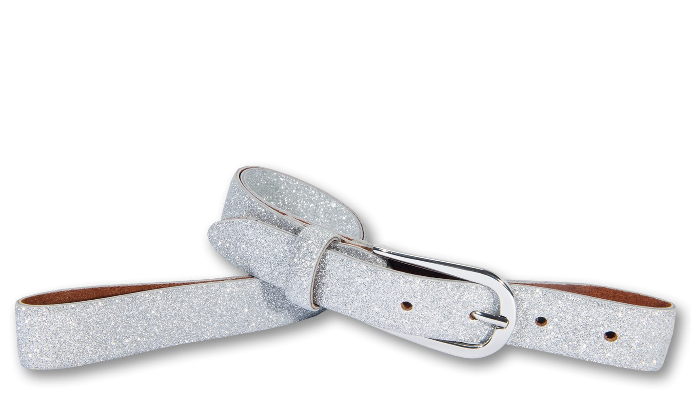 Silbergift Ledergürtel "Ledergürtel mit prickelnder Optik in schmalem Style günstig online kaufen