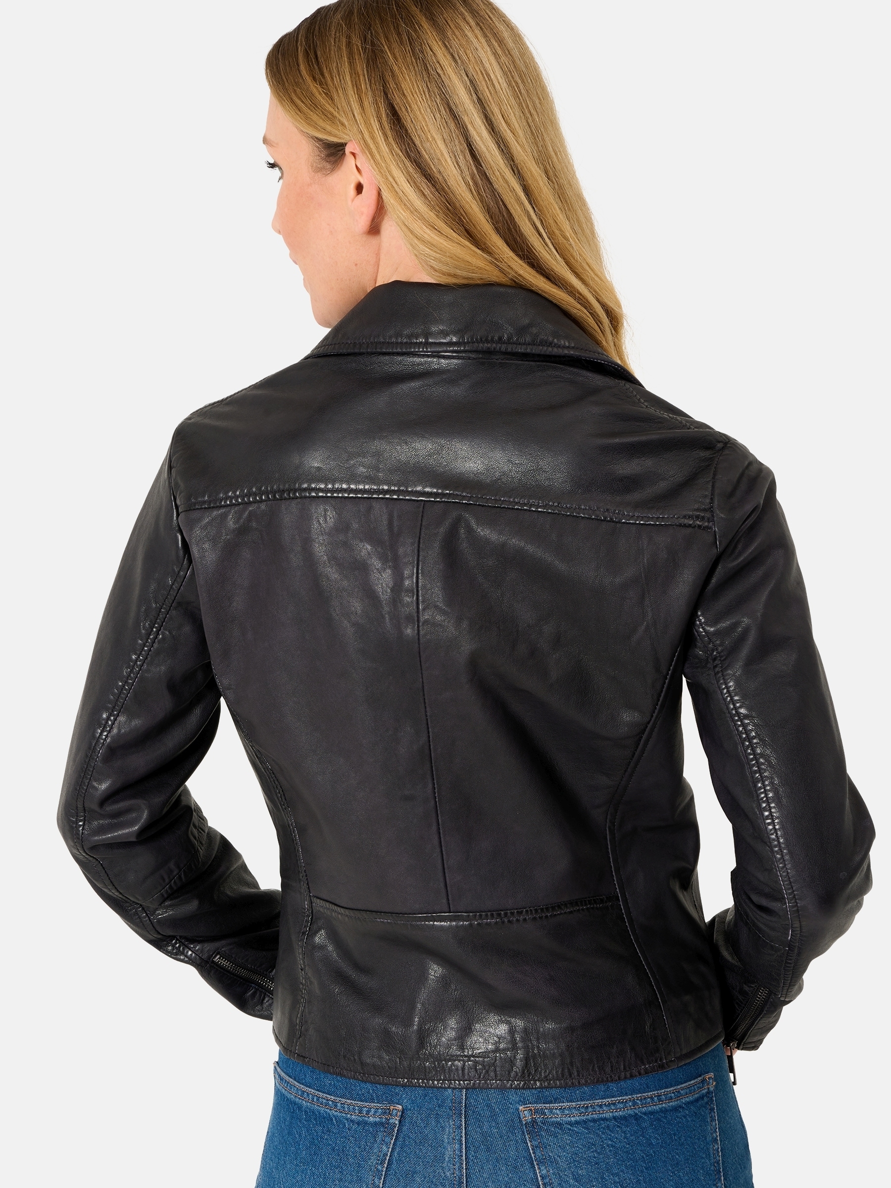 RICANO Bikerjacke »Lederjacke Antonia« Handgefertigt aus echtem Leder