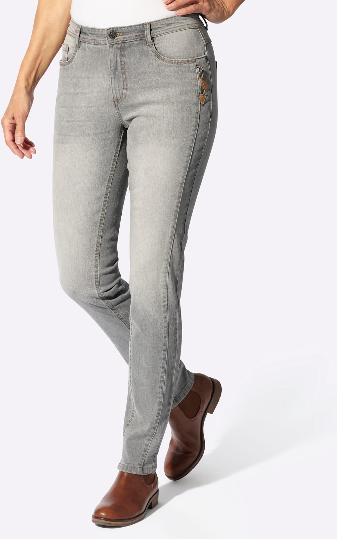 Casual Looks 5-Pocket-Jeans 1
