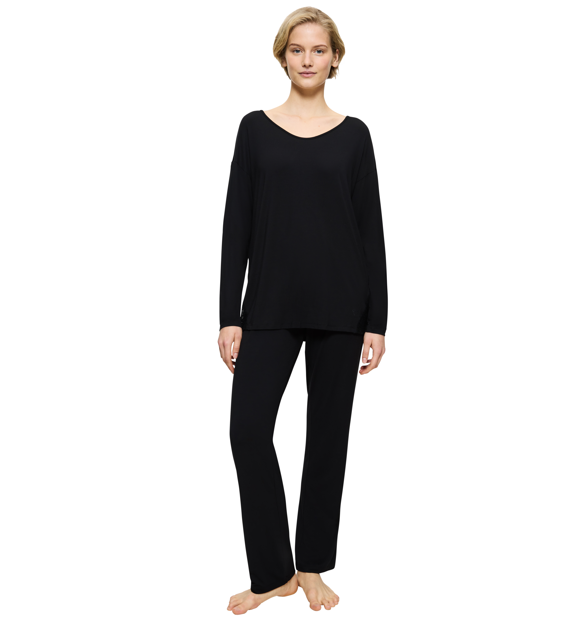 Triumph Pyjama "Timeless Sensuality PK LSL", (Set, 2 tlg., Set), Spitzenein günstig online kaufen