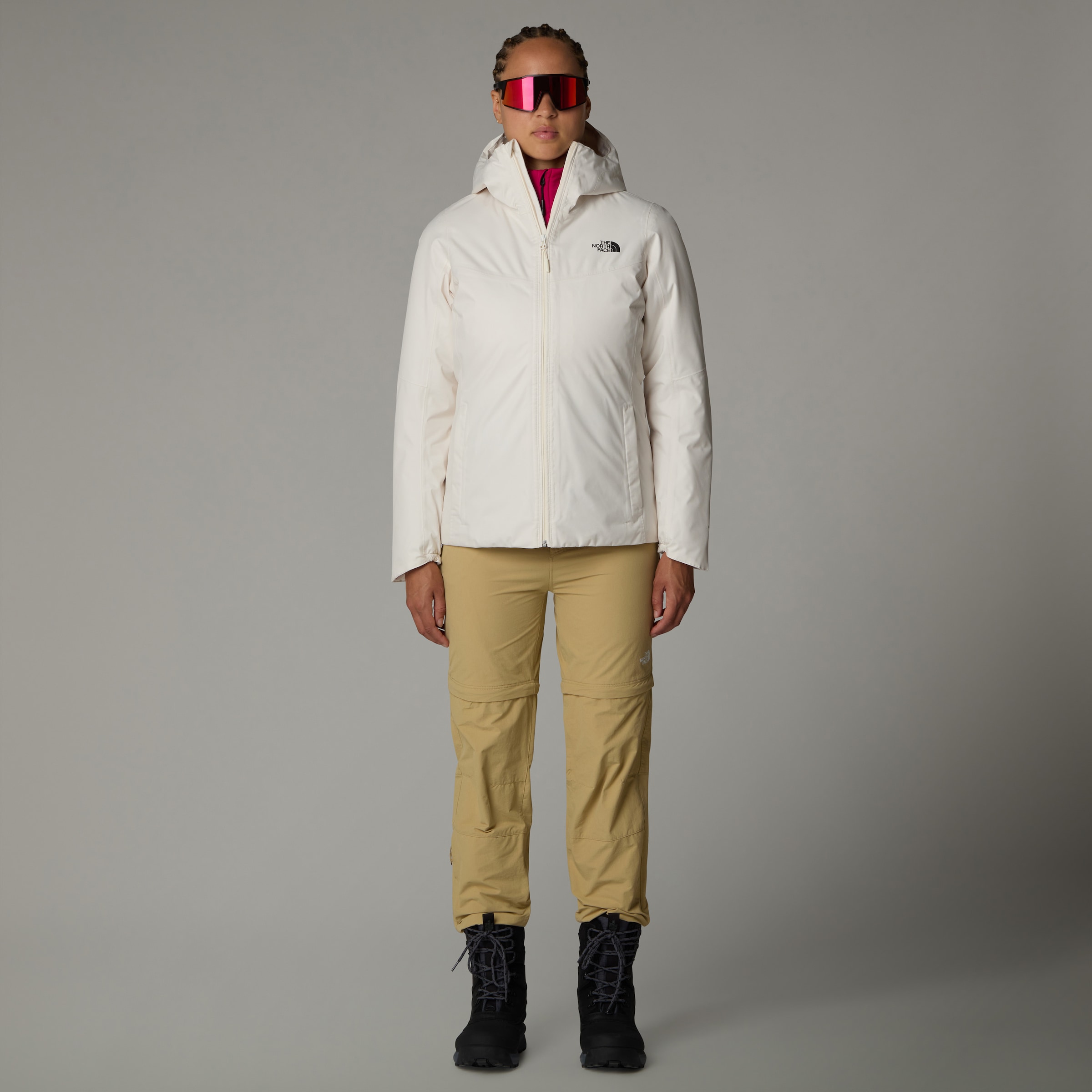 The North Face Funktionsjacke »W QUEST INSULATED JACKET«, mit Kapuze, Winterjacke mit Logodruck