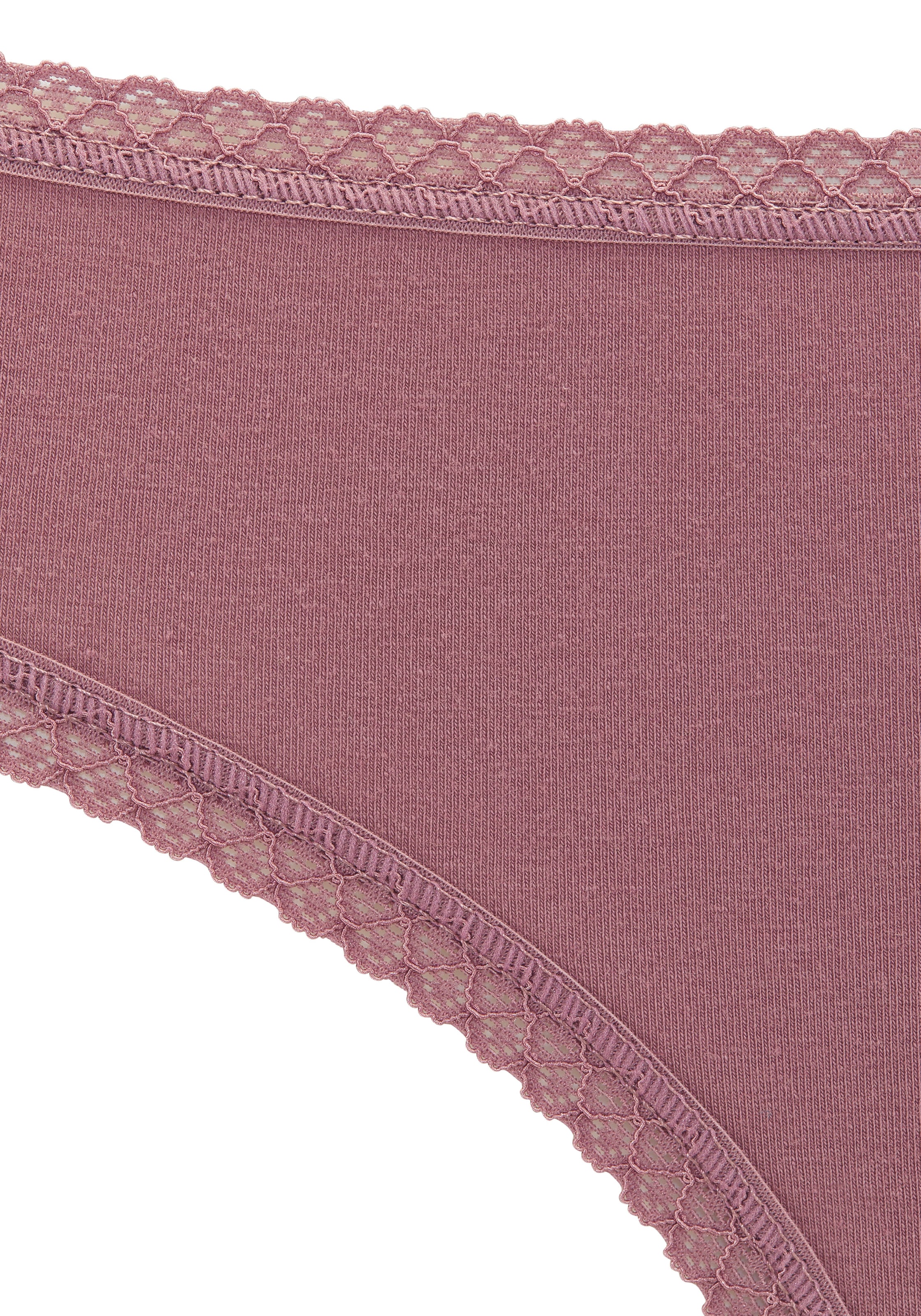 Vivance Jazz-Pants Slips, (7er-Pack), aus weicher Baumwollqualität mit feiner Spitzeneinfassung